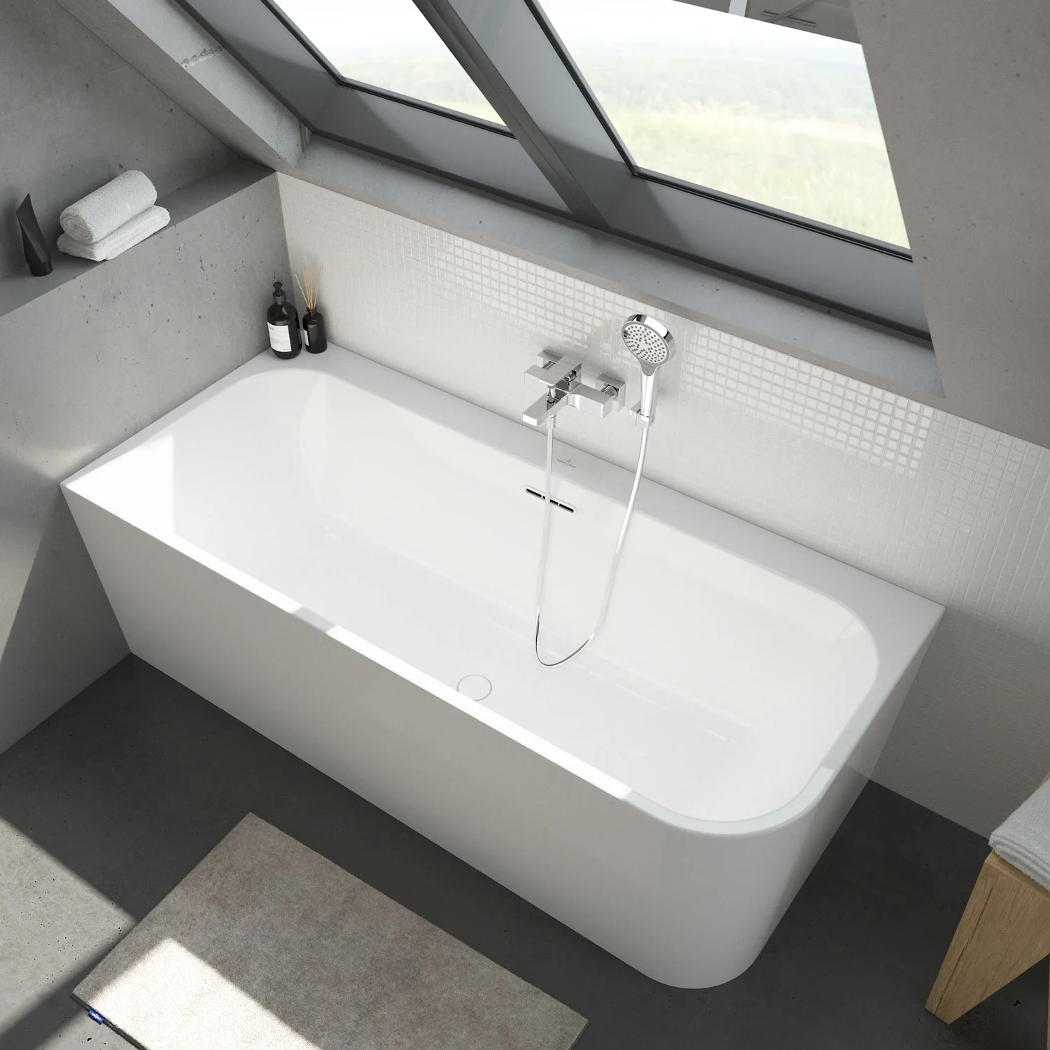 Villeroy & Boch Taro Vorwand-Badewanne 170 x 75 cm für Eckeinbau links Bild 10