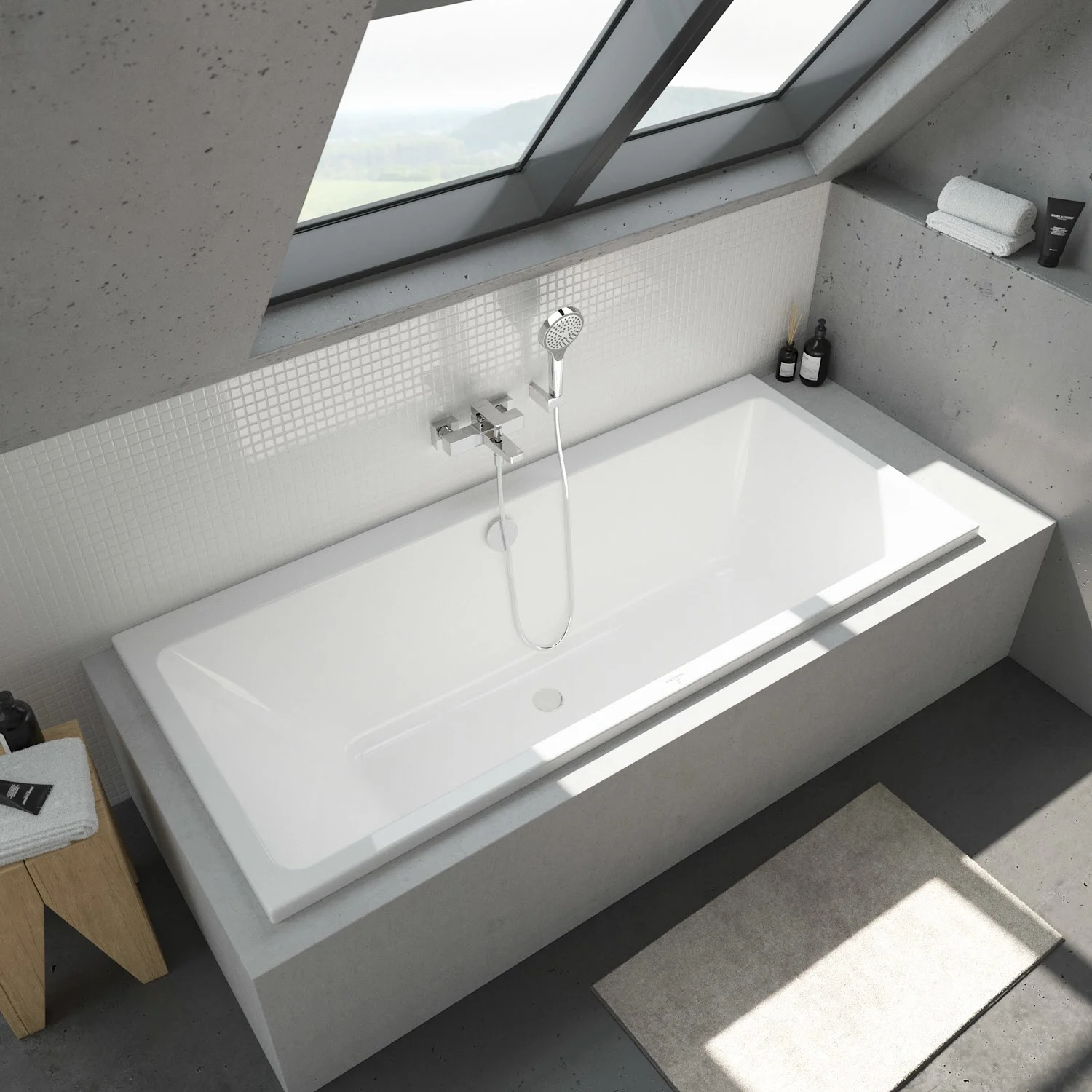 Villeroy & Boch Taro rechteckige Badewanne 180 x 80 cm Bild 10