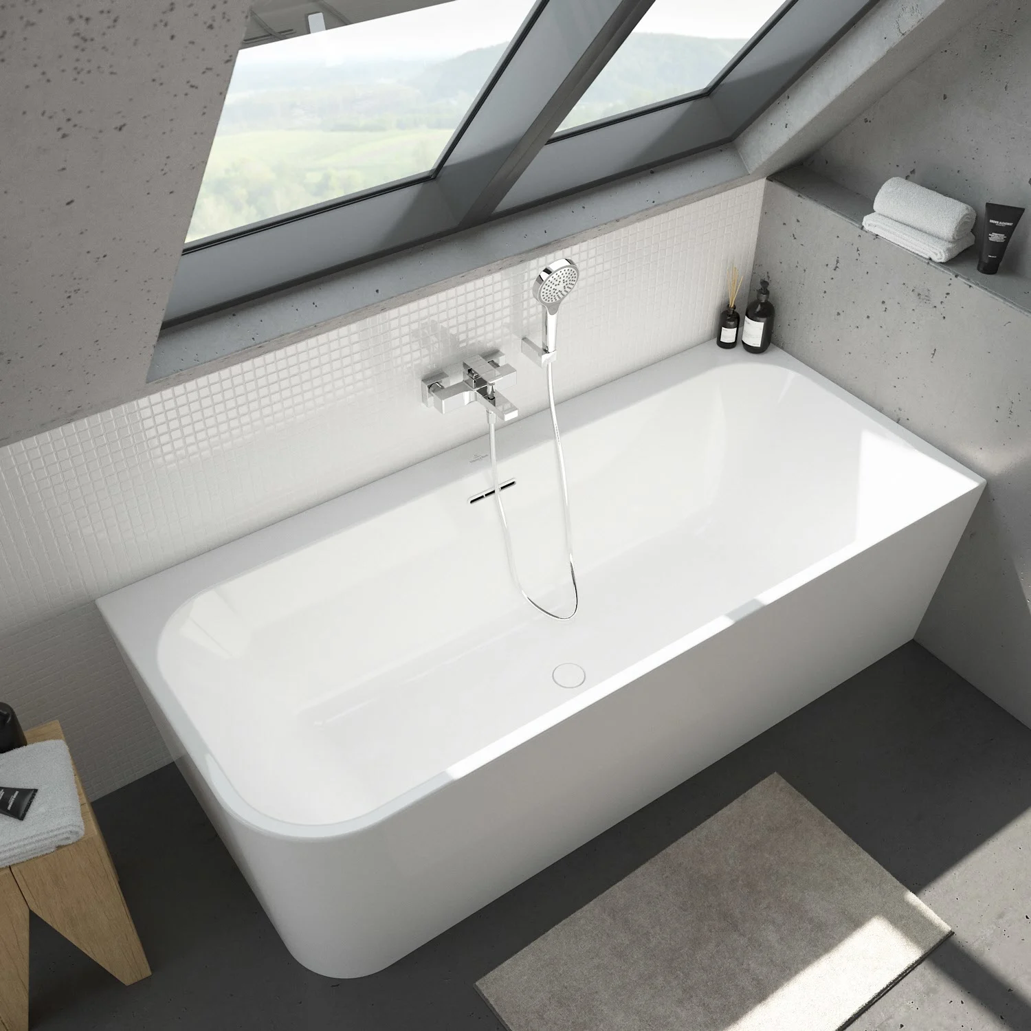 Villeroy & Boch Taro Vorwand-Badewanne 180 x 80 cm für Eckeinbau rechts Bild 10