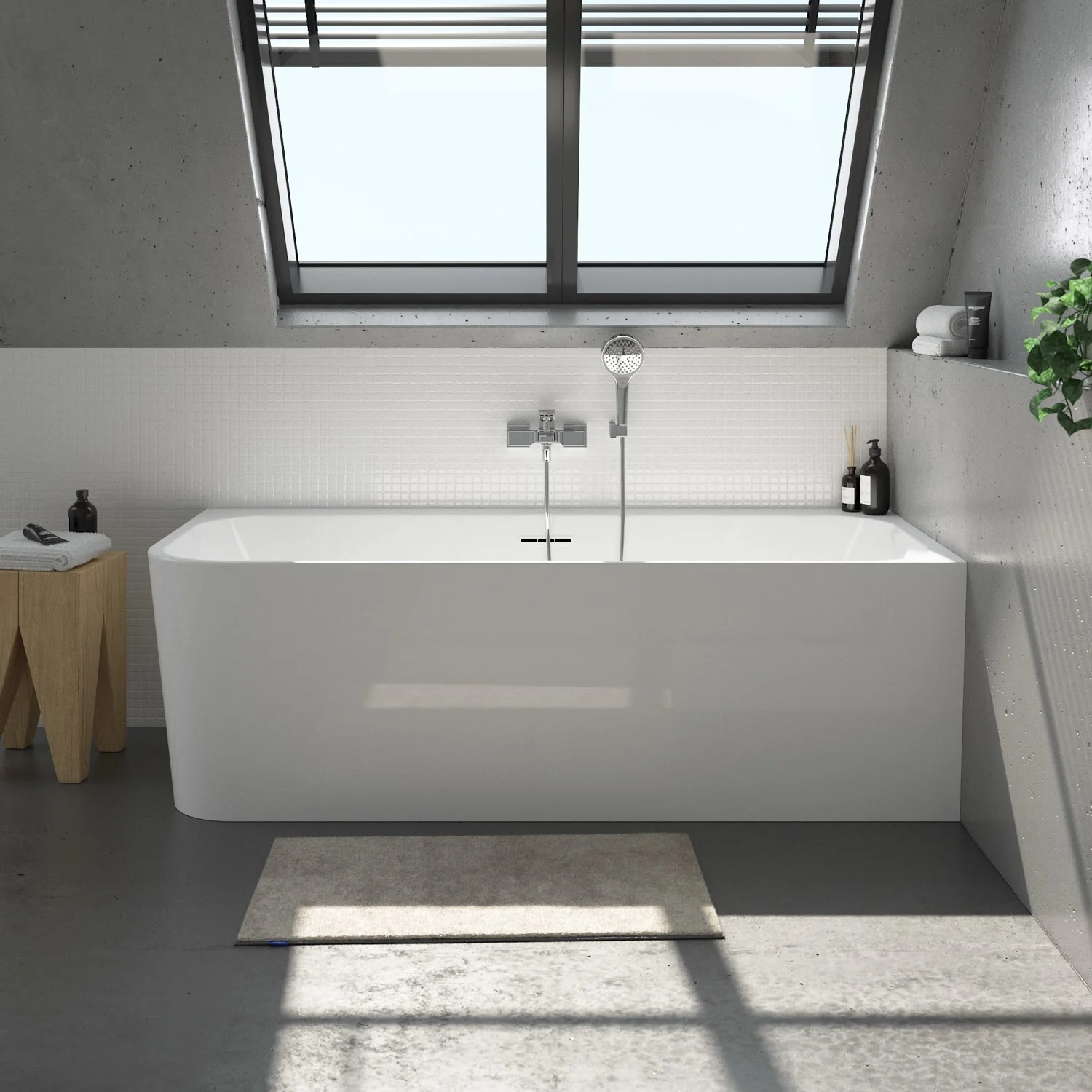 Villeroy & Boch Taro Vorwand-Badewanne 180 x 80 cm für Eckeinbau rechts Bild 11