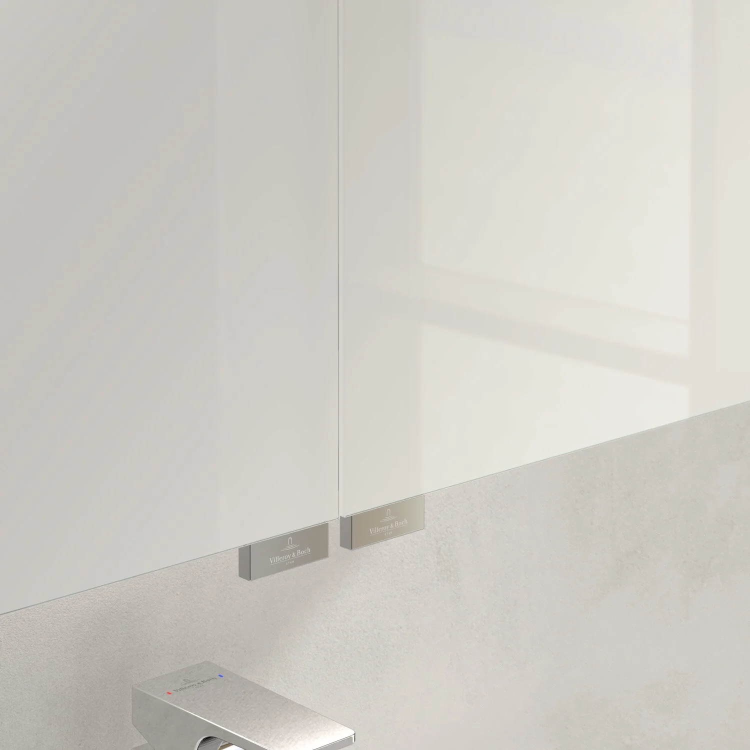 Villeroy & Boch Taro Spiegelschrank 60,7 cm mit 2 Türen, Lichtsegel, Waschplatzbeleuchtung und Vergrößerungsspiegel Bild 6