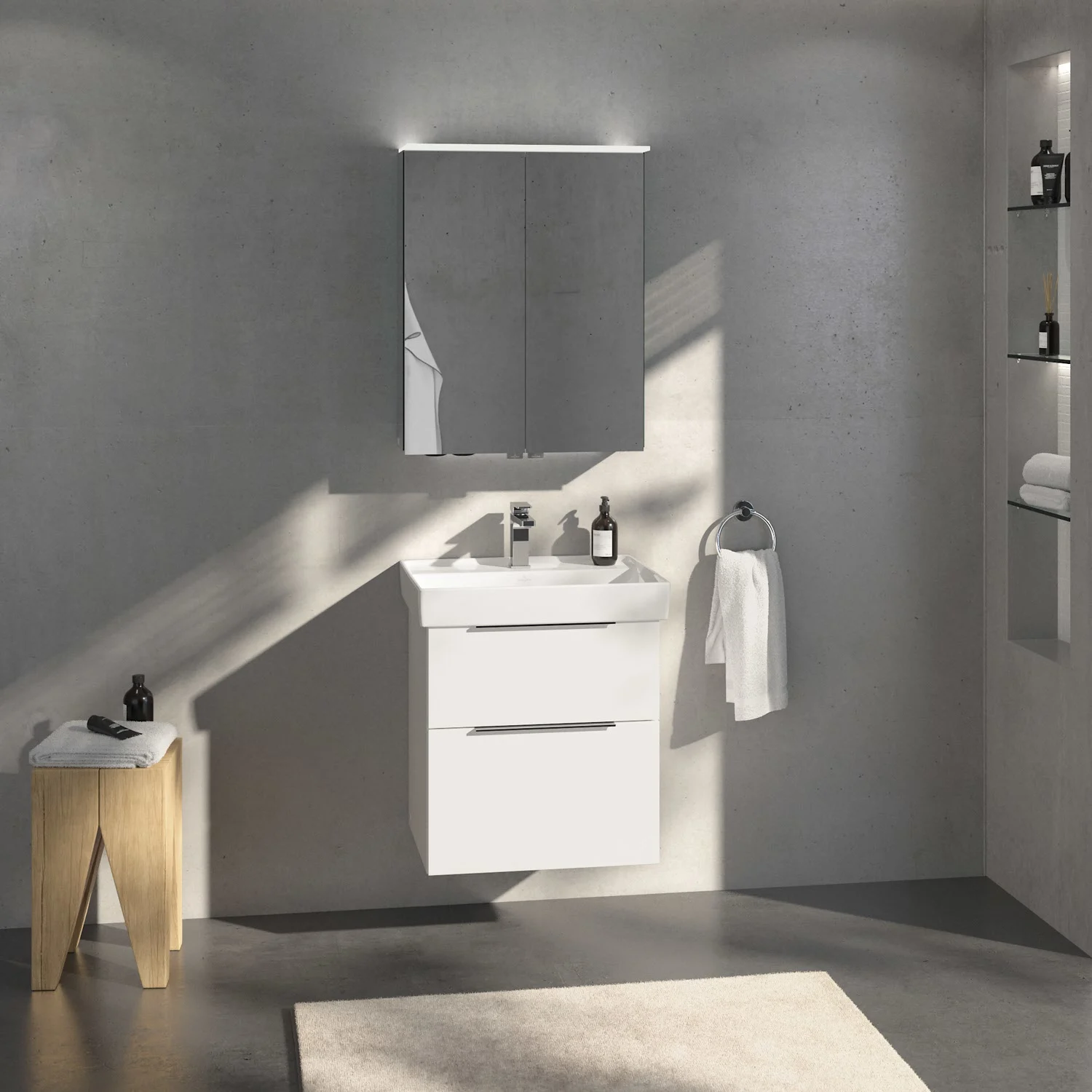 Villeroy & Boch Taro Waschtischunterschrank 55 cm mit 2 Auszügen Bild 4