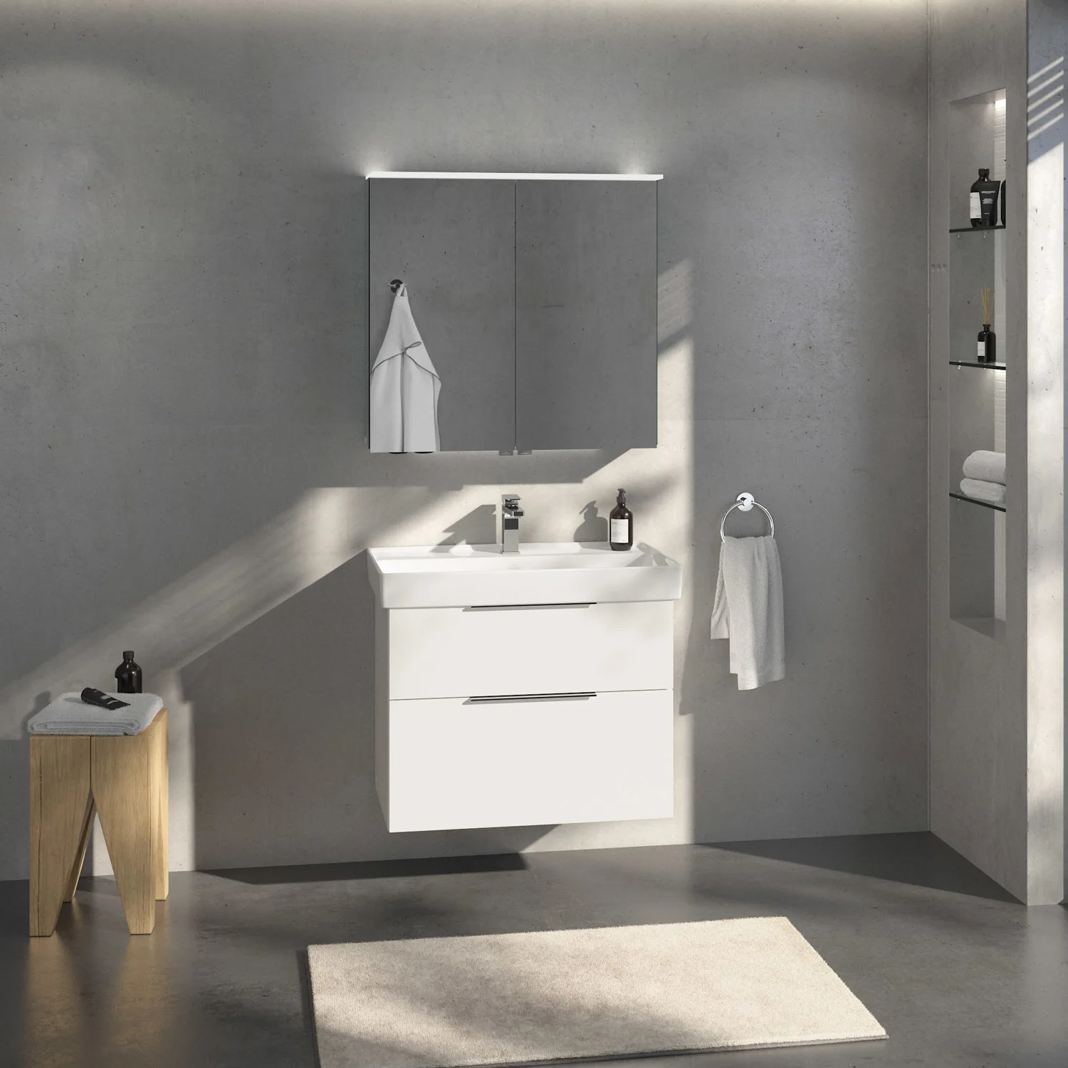 Villeroy & Boch Taro Waschtischunterschrank 75 cm mit 2 Auszügen Bild 4