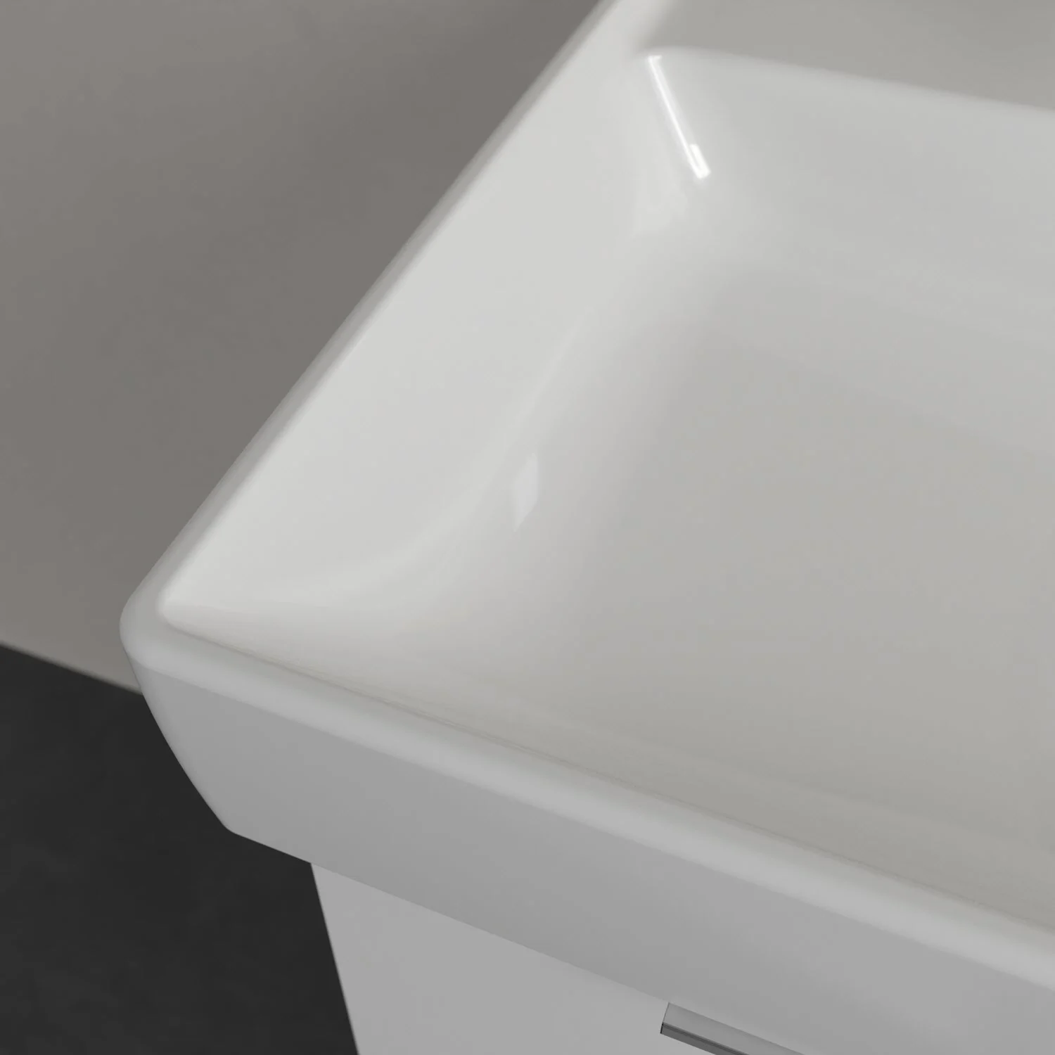 Villeroy & Boch Taro Waschtisch 60 cm mit CeramicPlus Beschichtung, 1 Hahnloch, ohne Überlauf Bild 3