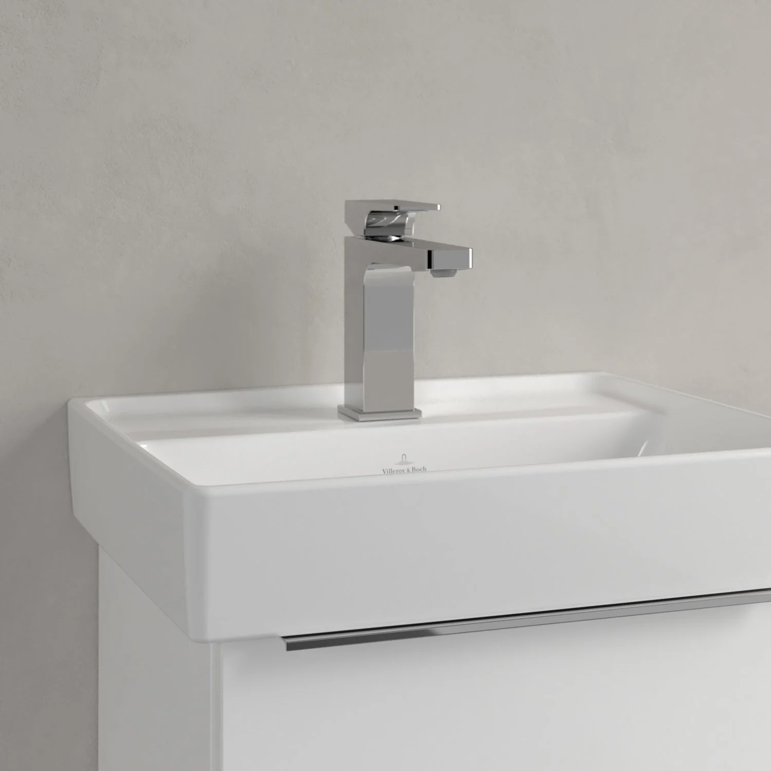 Villeroy & Boch Taro Waschtisch 45 cm mit CeramicPlus Beschichtung, 1 Hahnloch, ohne Überlauf Bild 4