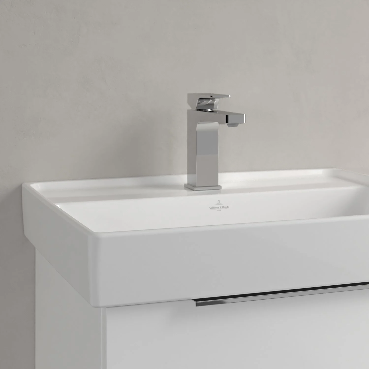 Villeroy & Boch Taro Waschtisch 60 cm mit CeramicPlus Beschichtung, 1 Hahnloch, ohne Überlauf Bild 4