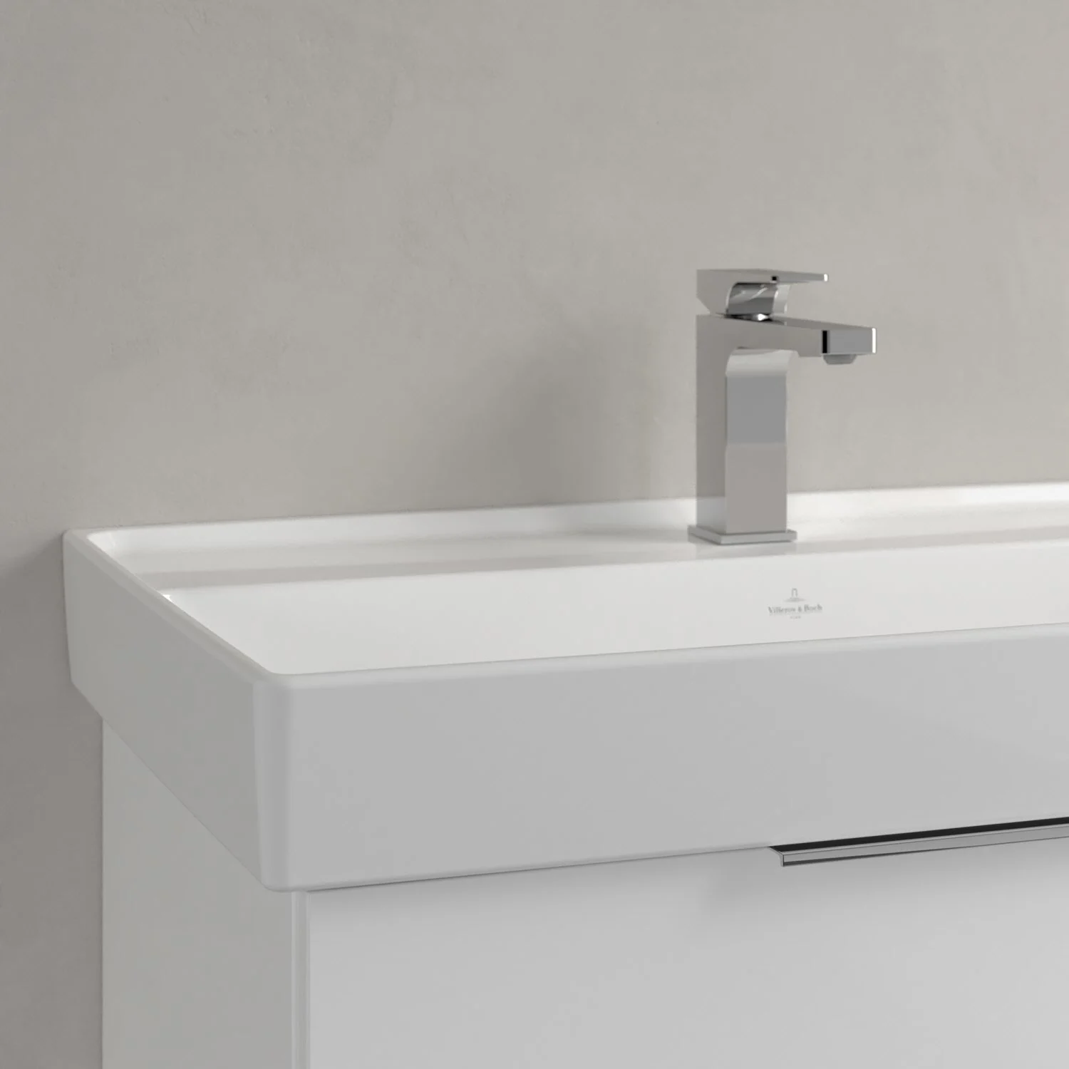 Villeroy & Boch Taro Waschtisch 80 cm mit CeramicPlus Beschichtung, 1 Hahnloch, ohne Überlauf Bild 4