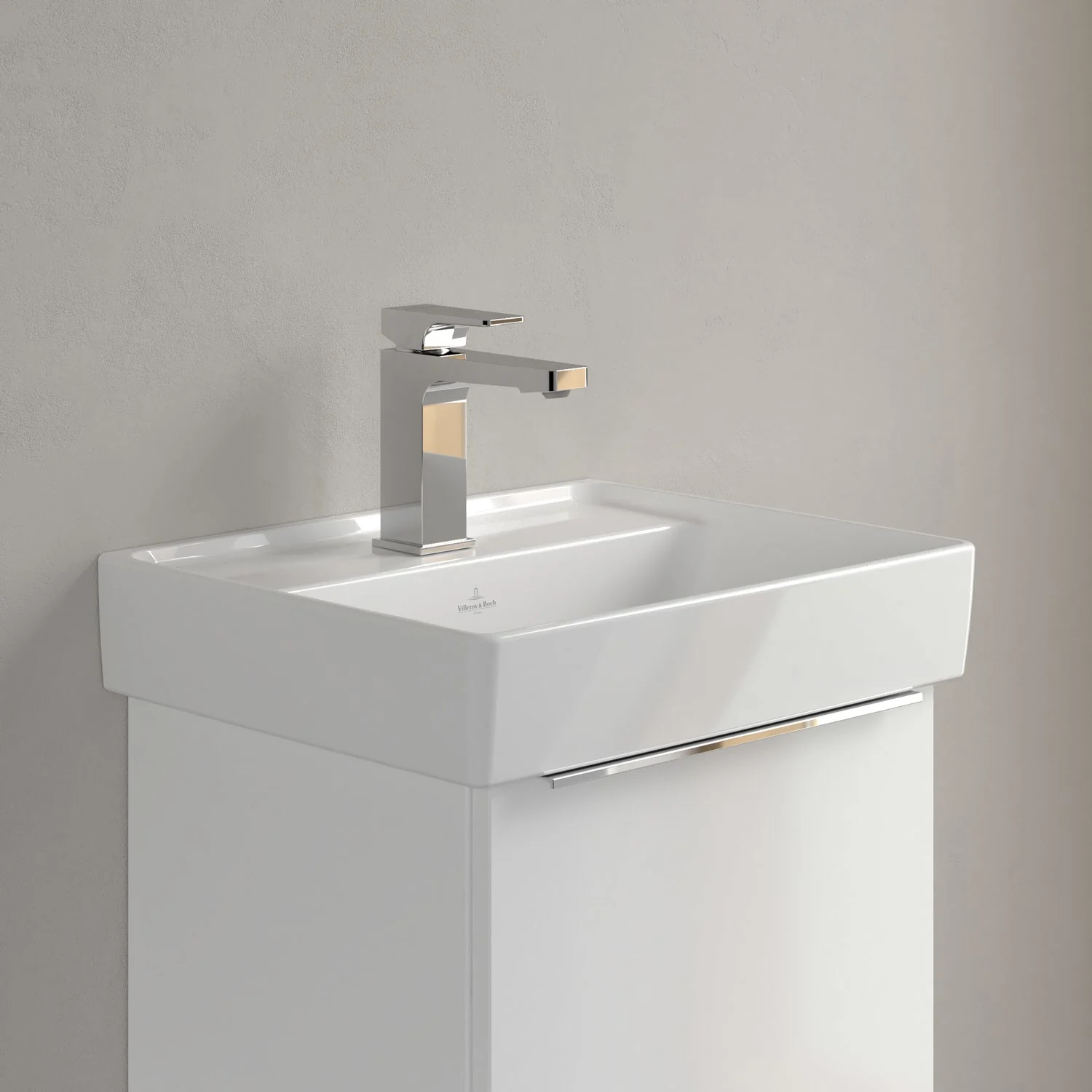 Villeroy & Boch Taro Waschtisch 45 cm mit CeramicPlus Beschichtung, 1 Hahnloch, ohne Überlauf Bild 8