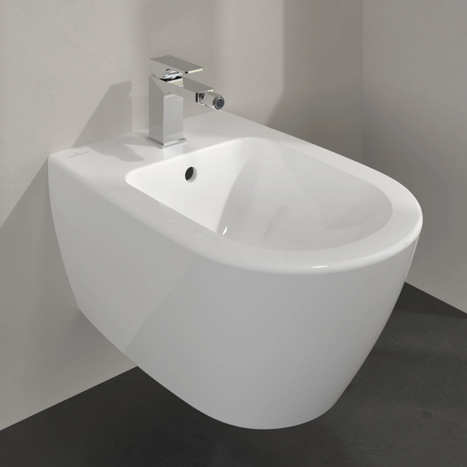 Villeroy & Boch Taro Bidet, wandhängend, 37,5 x 56,5 cm