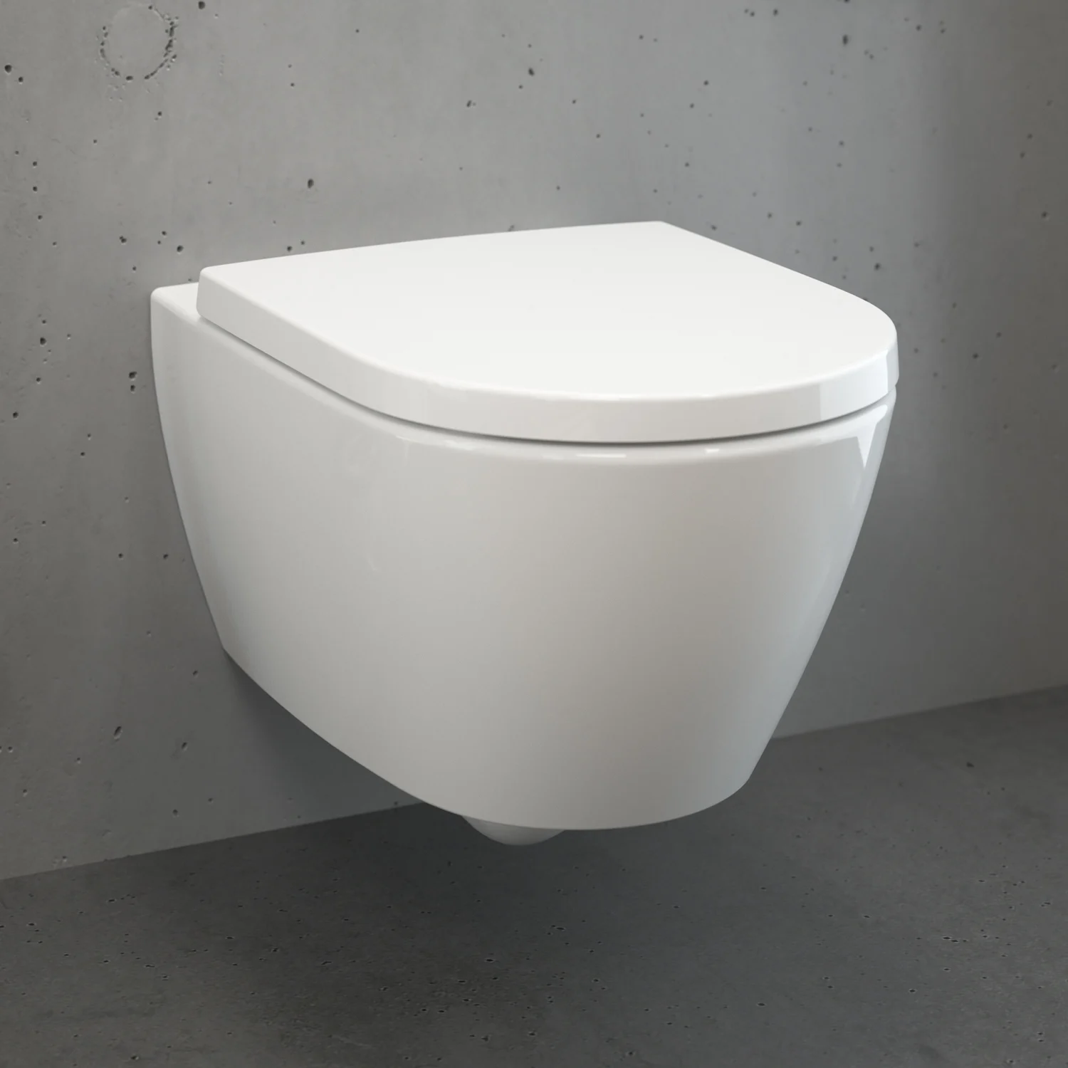 Villeroy & Boch Taro WC und WC-Sitz Wrap-Over mit Absenkautomatik