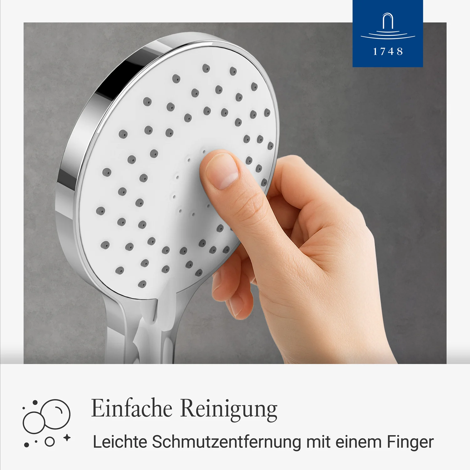 Villeroy & Boch Universal Showers Handbrause mit drei Strahlarten, rund Bild 3