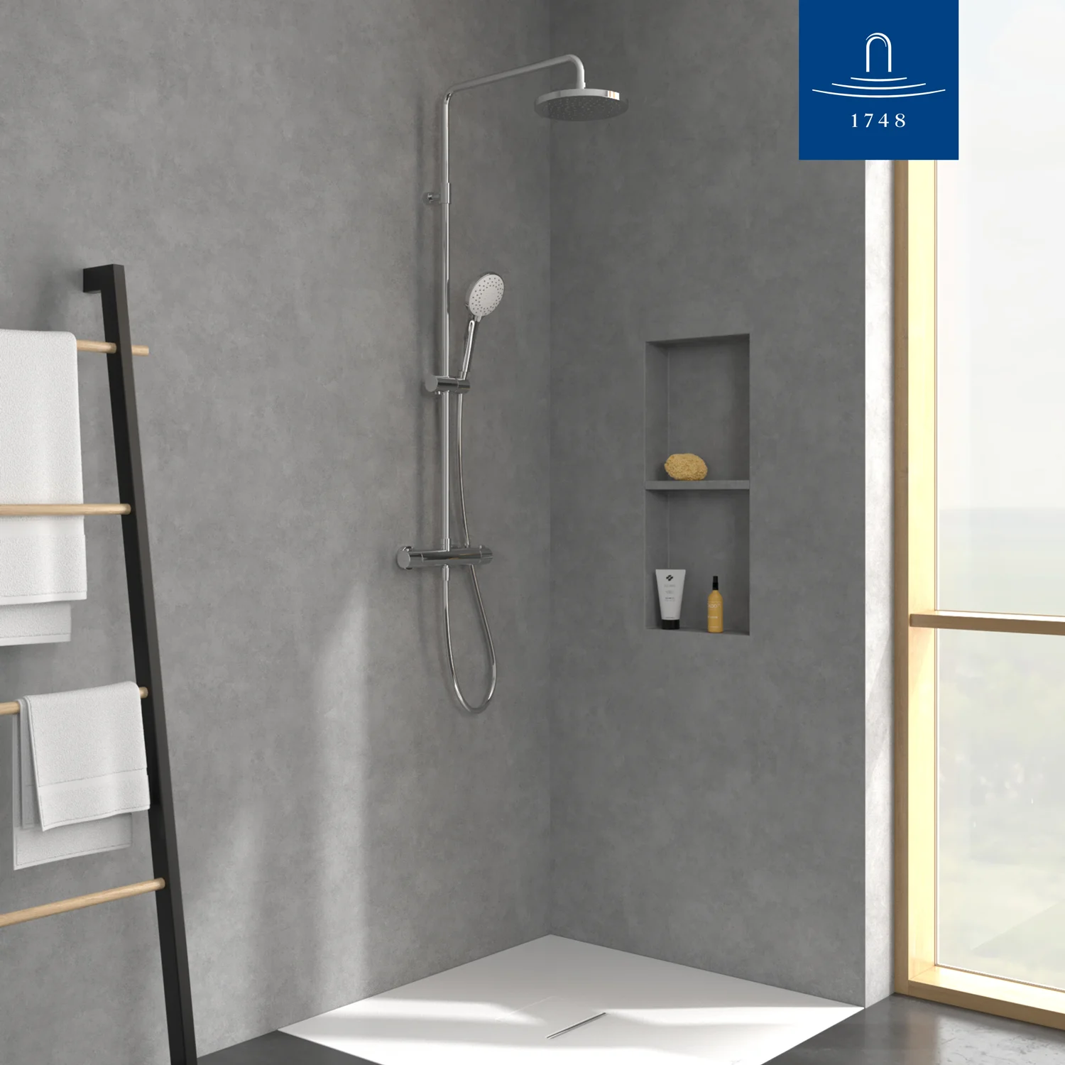 Villeroy & Boch Universal Showers Duschsystem mit drei Funktionen für Wandmontage Bild 8