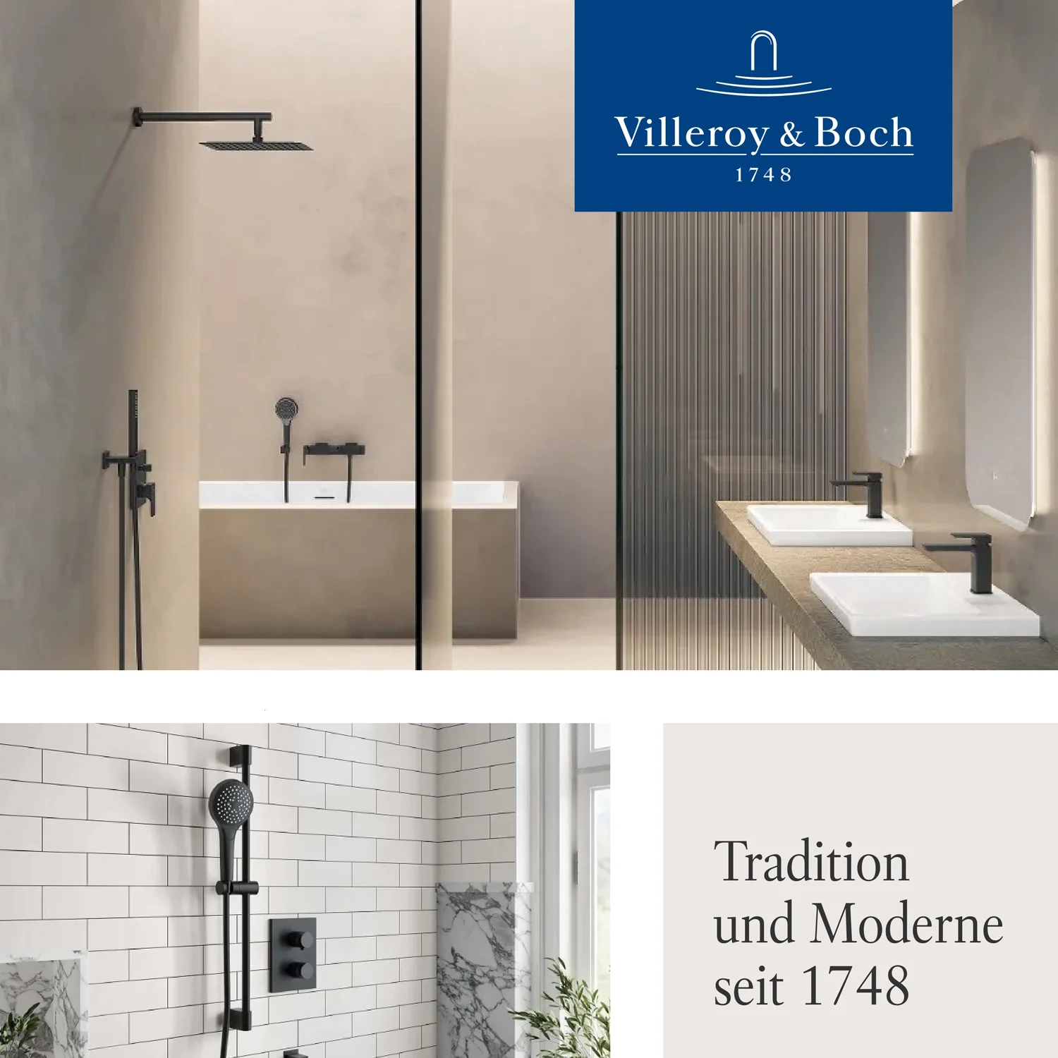 Villeroy & Boch Universal Showers Duschsystem mit drei Funktionen für Wandmontage Bild 13