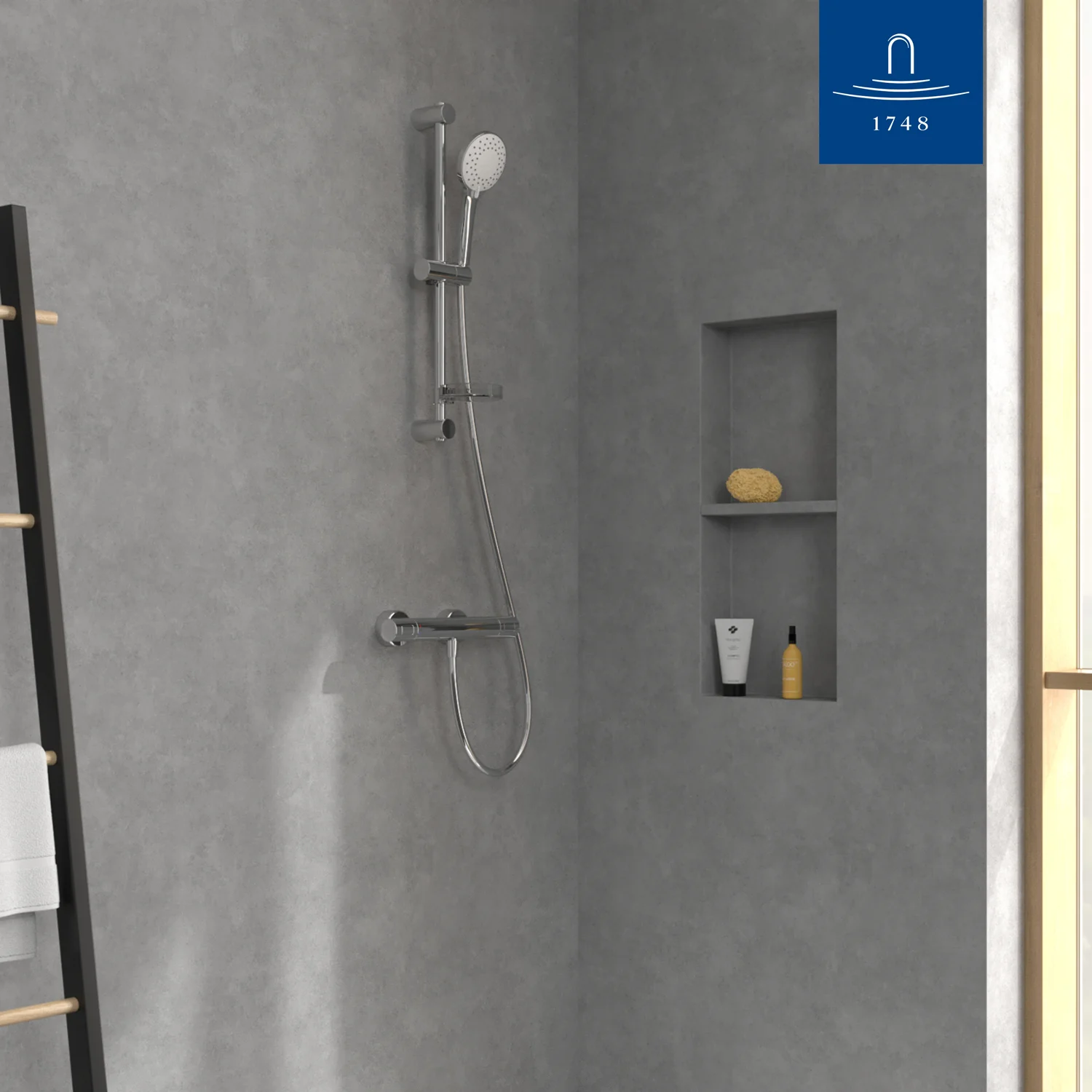 Villeroy & Boch Universal Showers Duschgarnitur mit drei Funktionen für Wandmontage Bild 7