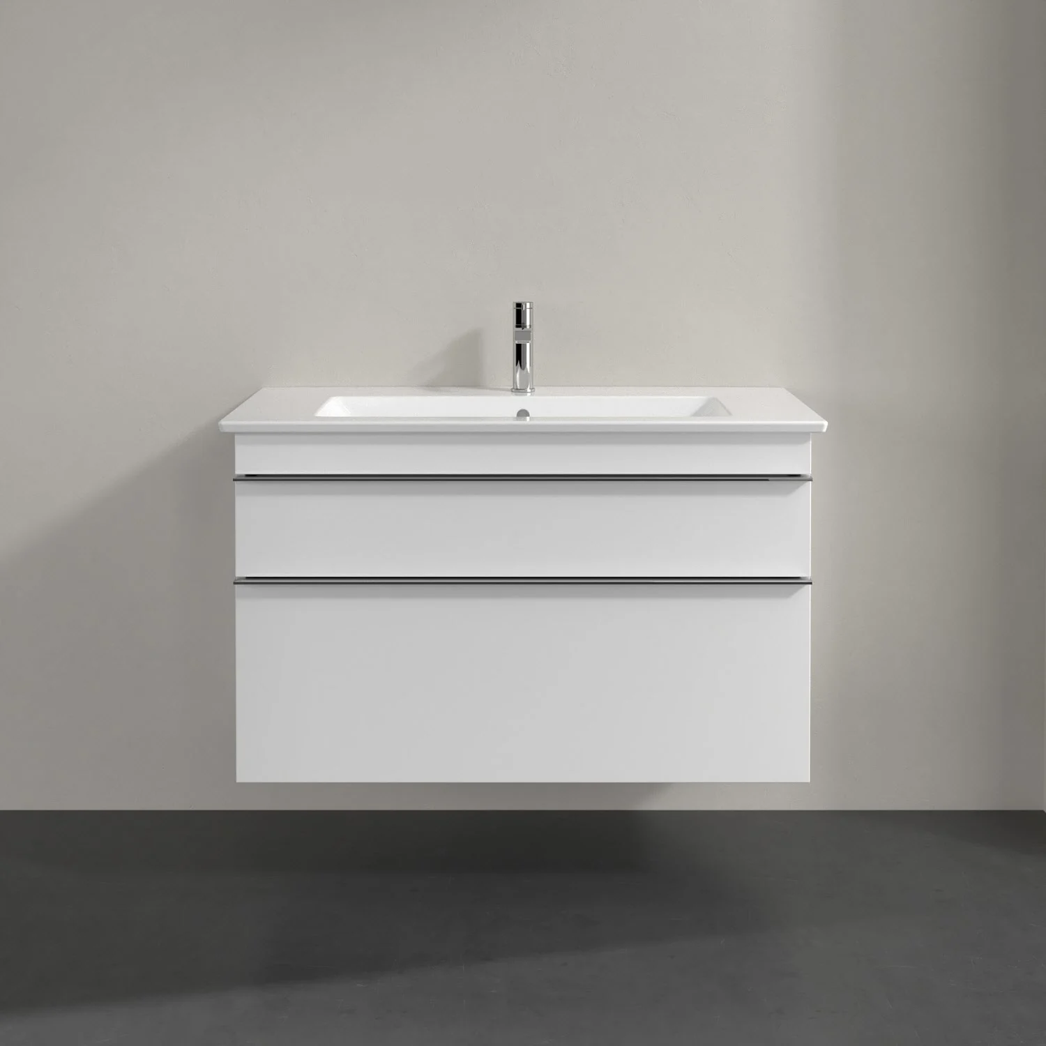 Villeroy & Boch Venticello Waschtischunterschrank 95,3 x 59 cm, 2 Auszüge, für Waschbecken mittig Bild 3