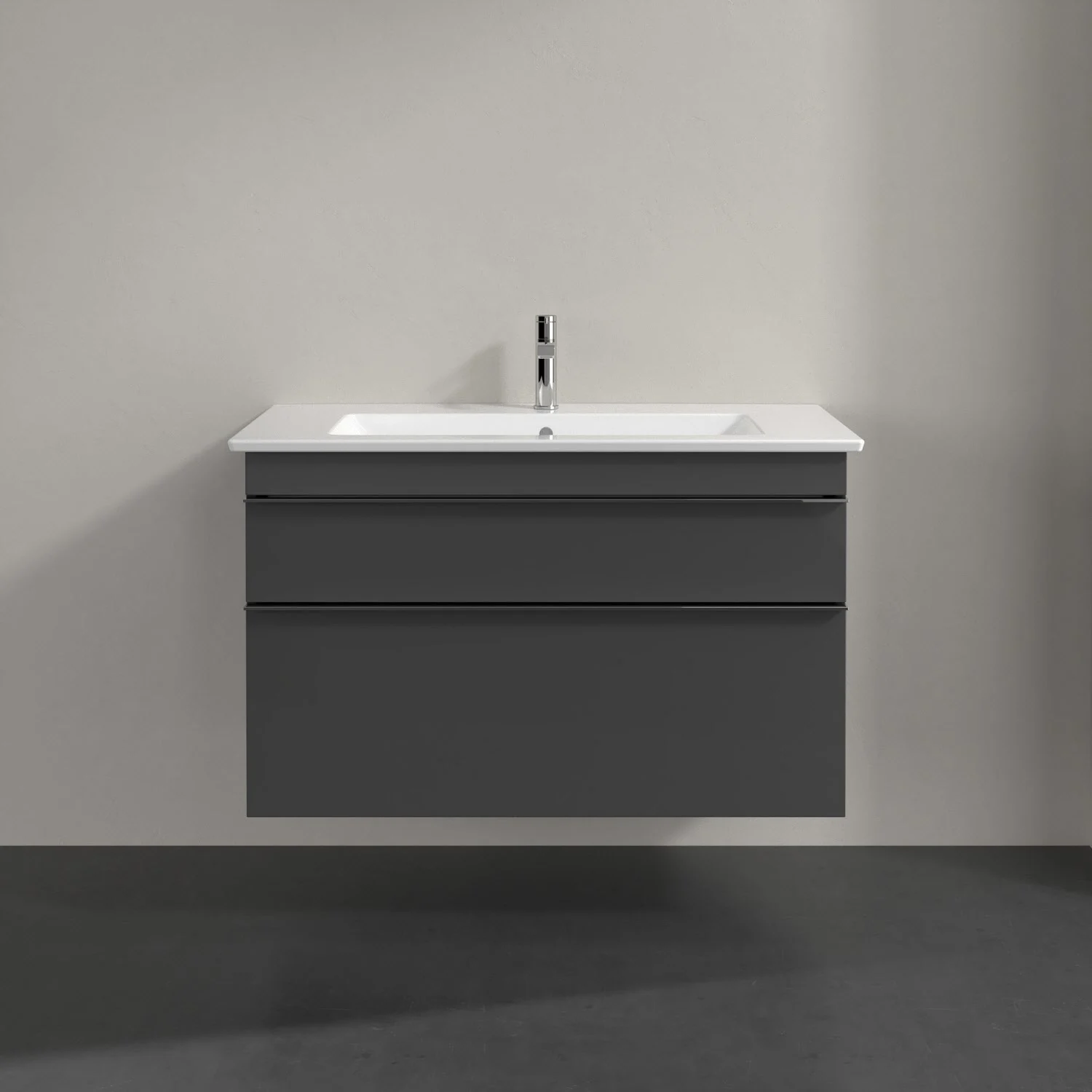 Villeroy & Boch Venticello Waschtischunterschrank 95,3 x 59 cm, 2 Auszüge, für Waschbecken mittig Bild 3