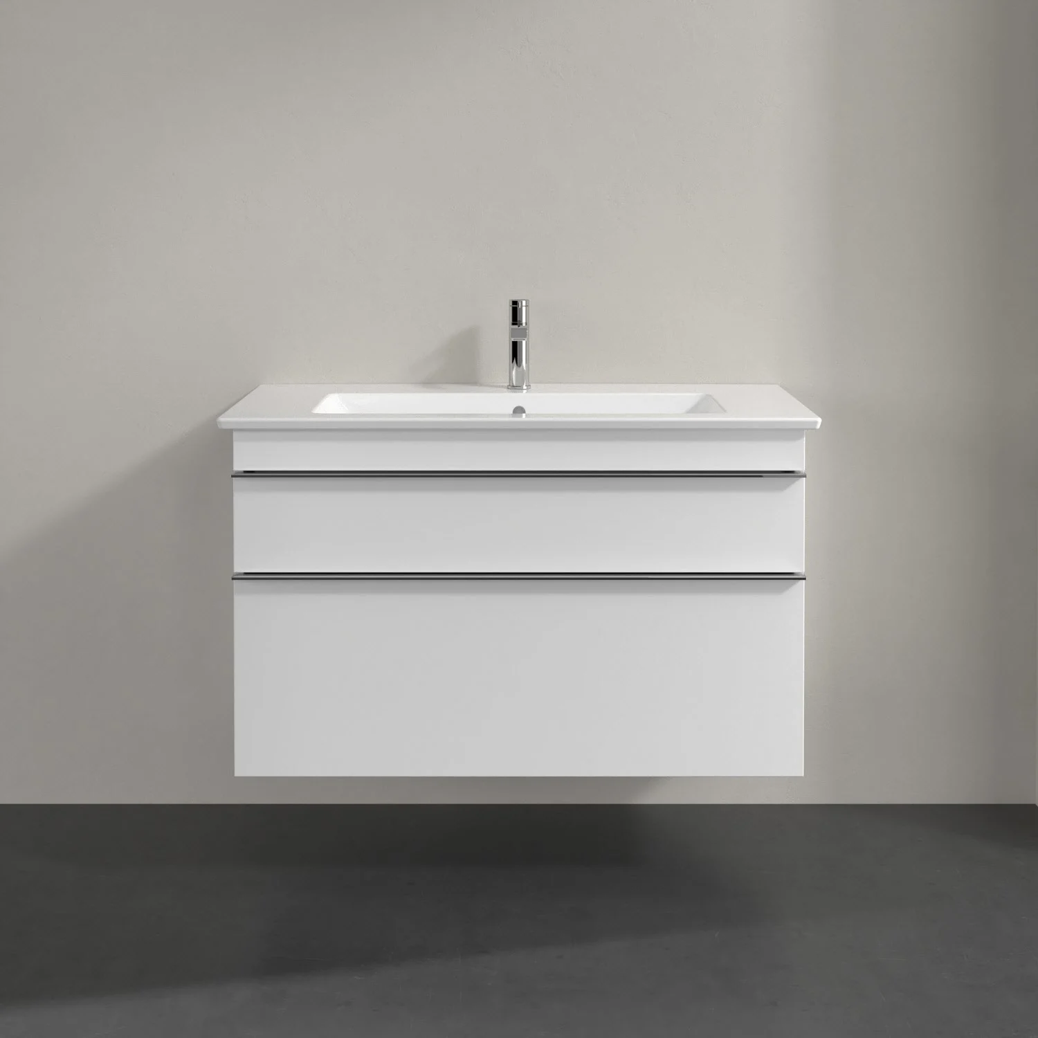 Villeroy & Boch Venticello Waschtischunterschrank 95,3 x 59 cm, 2 Auszüge, für Waschbecken mittig Bild 3