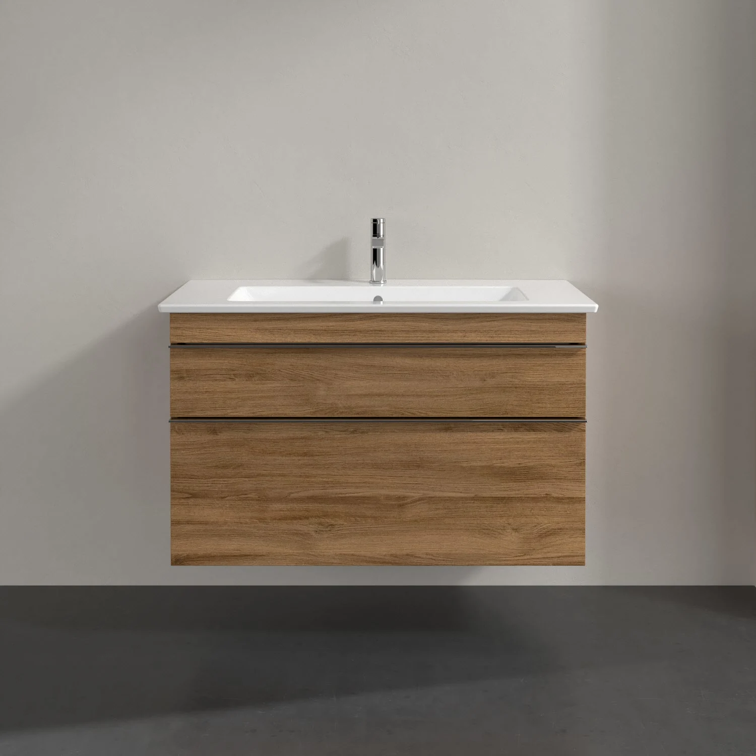 Villeroy & Boch Venticello Waschtischunterschrank 95,3 x 59 cm, 2 Auszüge, für Waschbecken mittig Bild 3