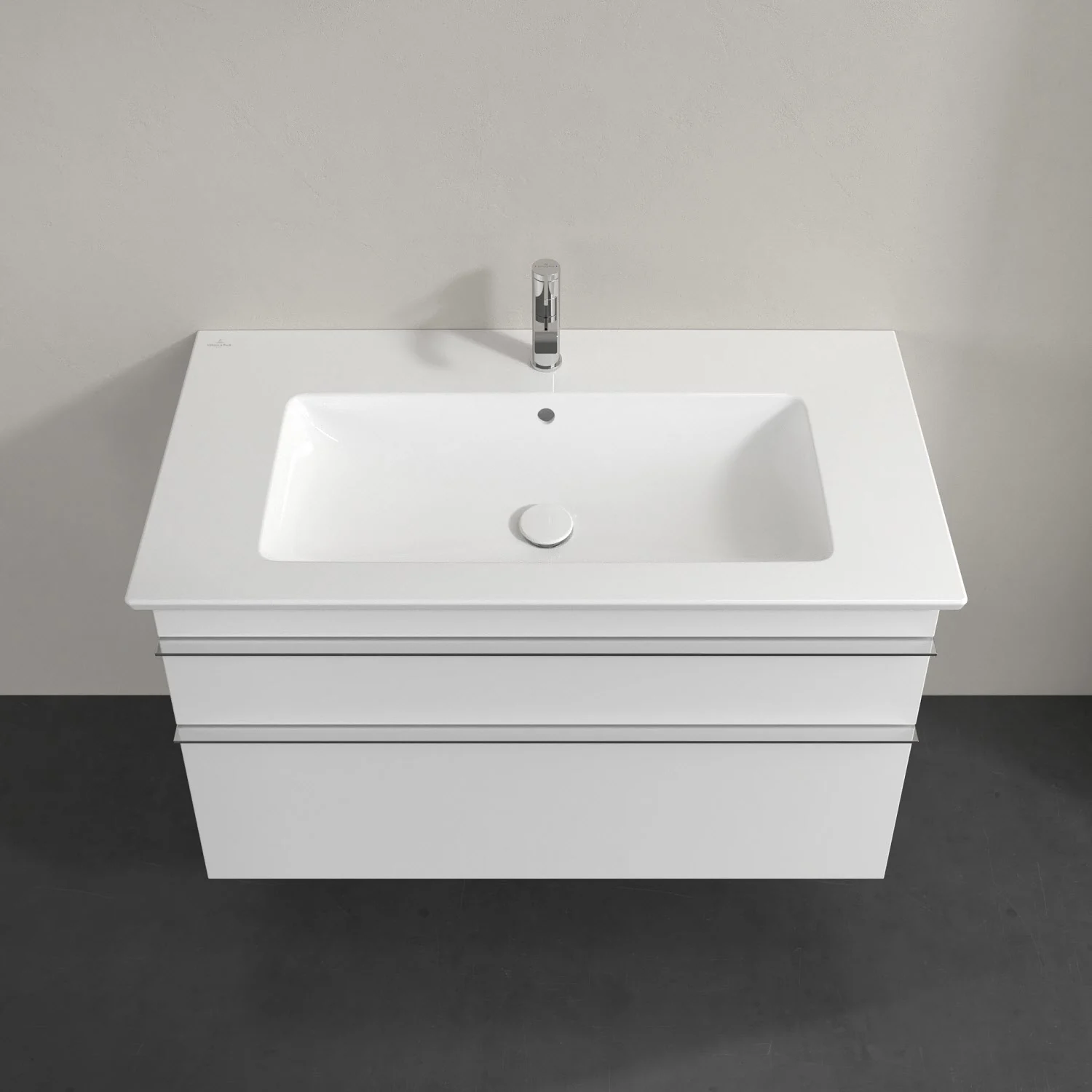 Villeroy & Boch Venticello Waschtischunterschrank 95,3 x 59 cm, 2 Auszüge, für Waschbecken mittig Bild 4