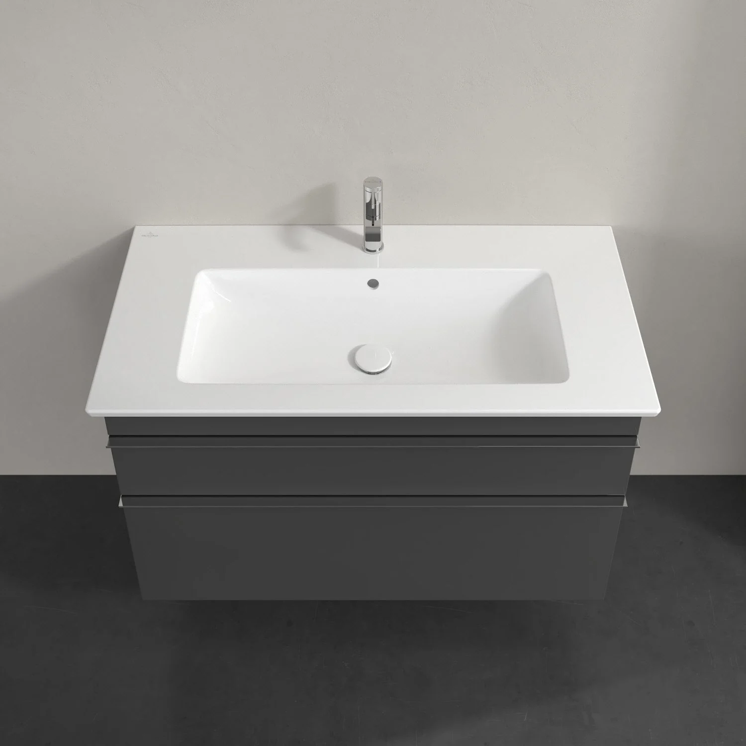 Villeroy & Boch Venticello Waschtischunterschrank 95,3 x 59 cm, 2 Auszüge, für Waschbecken mittig Bild 4