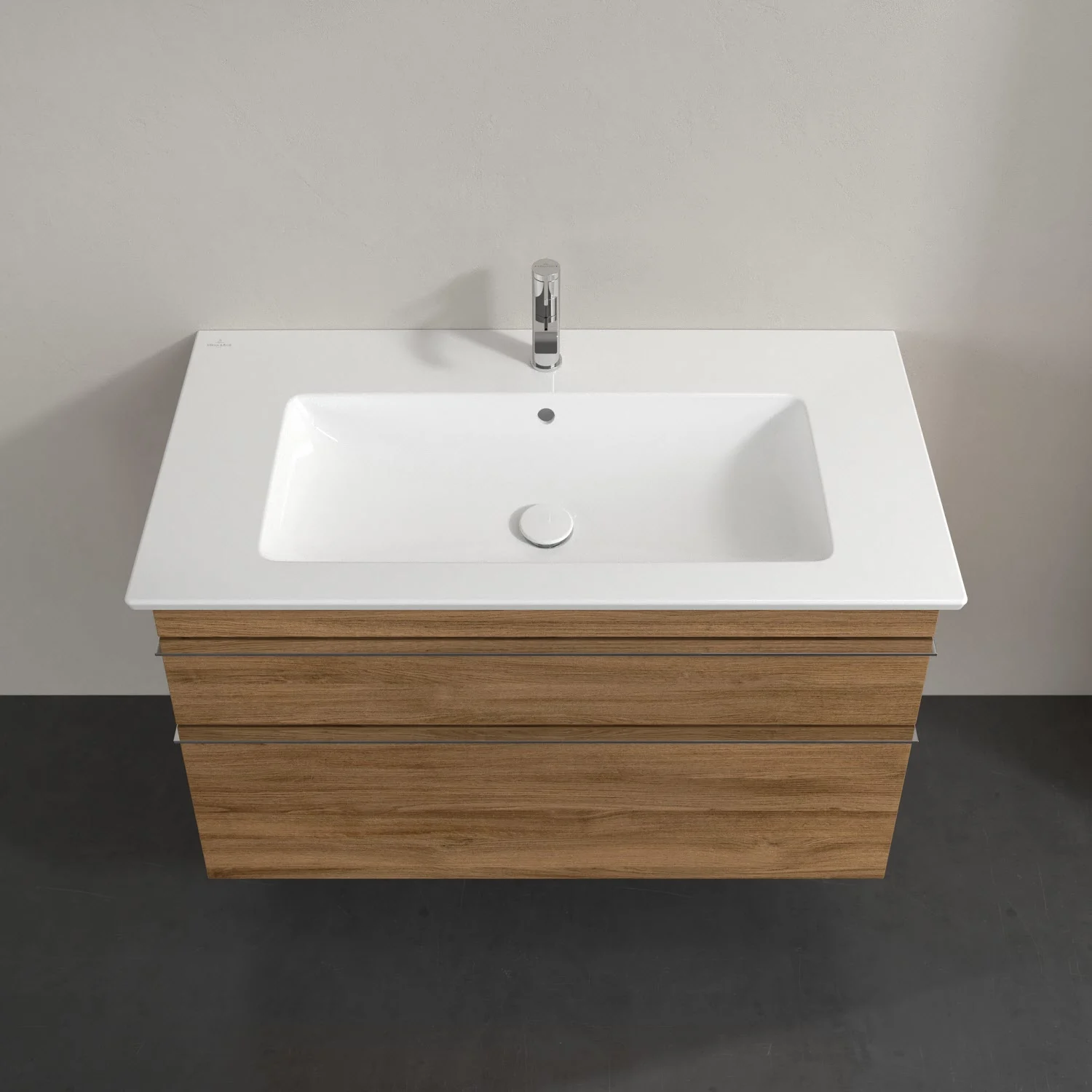 Villeroy & Boch Venticello Waschtischunterschrank 95,3 x 59 cm, 2 Auszüge, für Waschbecken mittig Bild 4