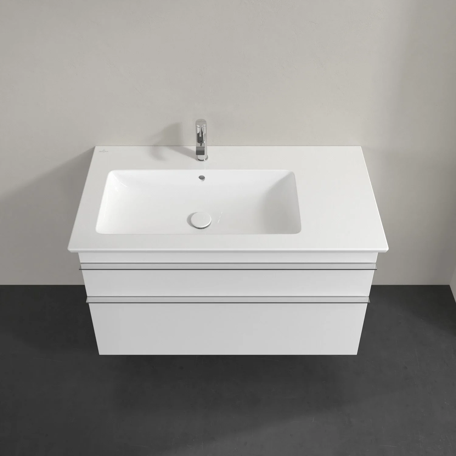 Villeroy & Boch Venticello Waschtischunterschrank 95,3 x 59 cm, 2 Auszüge, für Waschbecken links Bild 4