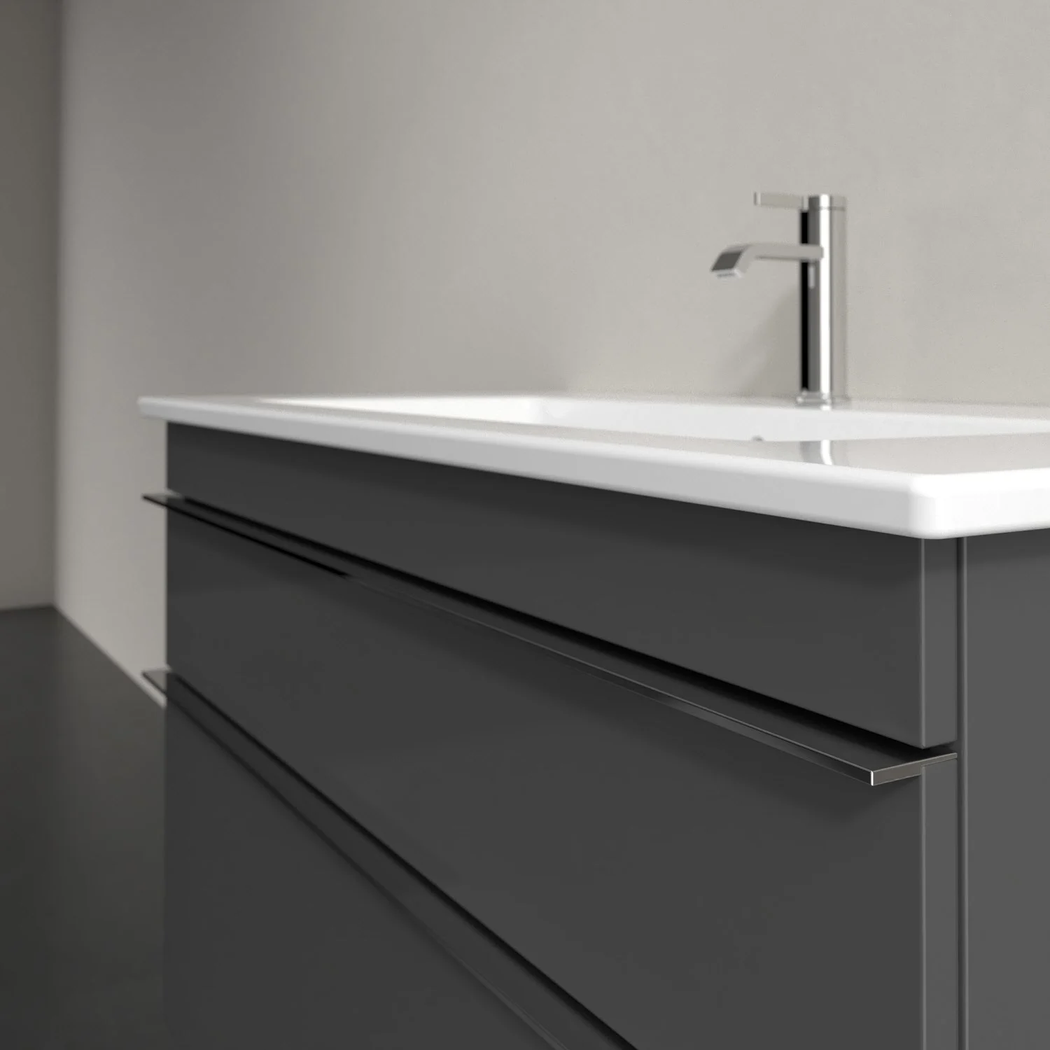 Villeroy & Boch Venticello Waschtischunterschrank 95,3 x 59 cm, 2 Auszüge, für Waschbecken mittig Bild 6