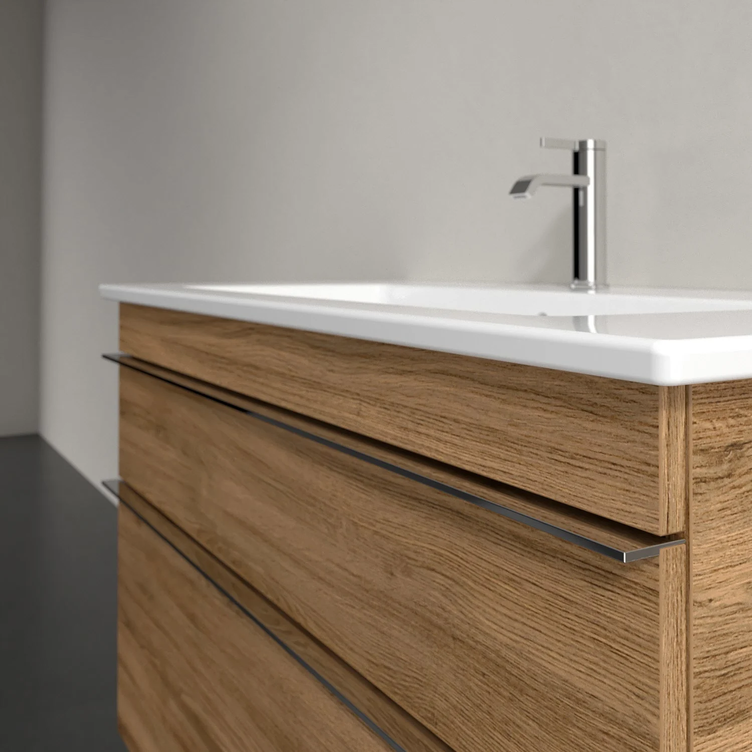 Villeroy & Boch Venticello Waschtischunterschrank 95,3 x 59 cm, 2 Auszüge, für Waschbecken mittig Bild 6