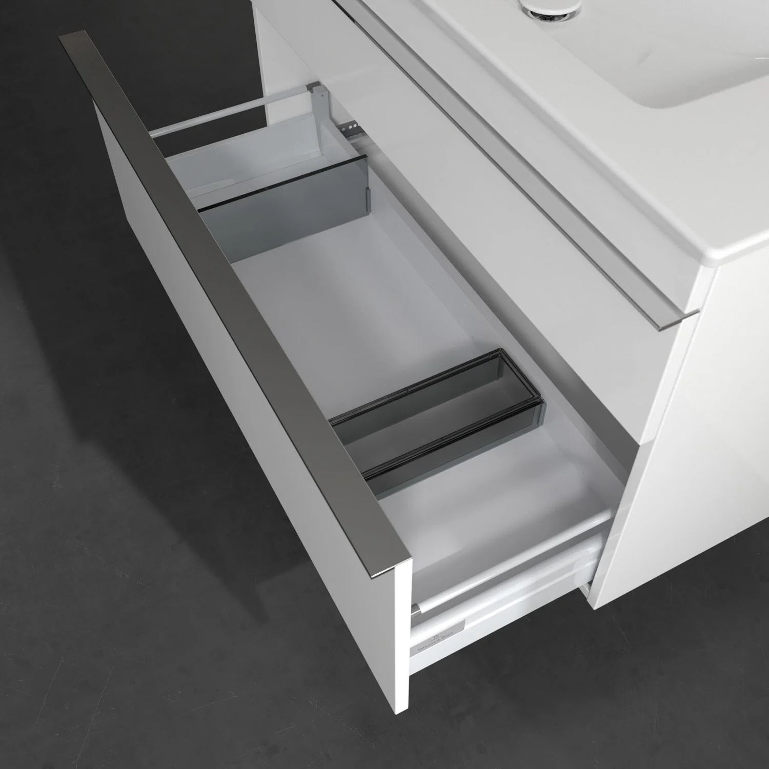Villeroy & Boch Venticello Waschtischunterschrank 95,3 x 59 cm, 2 Auszüge, für Waschbecken mittig Bild 7