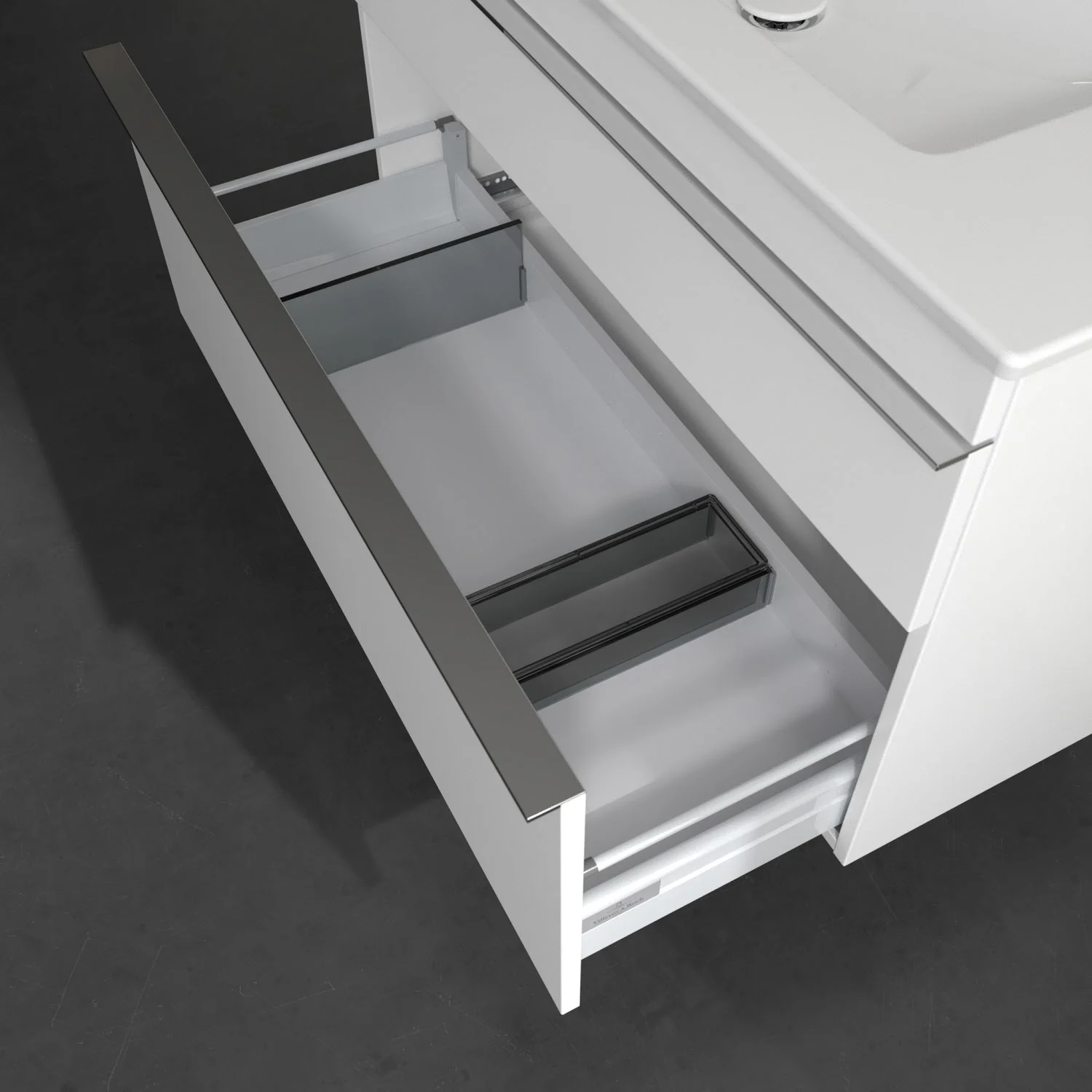 Villeroy & Boch Venticello Waschtischunterschrank 95,3 x 59 cm, 2 Auszüge, für Waschbecken mittig Bild 7
