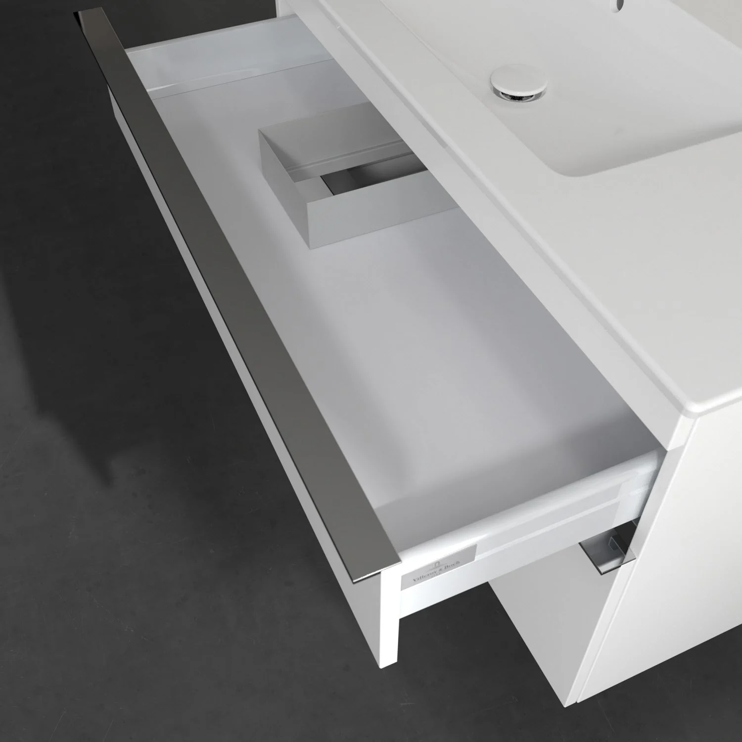 Villeroy & Boch Venticello Waschtischunterschrank 95,3 x 59 cm, 2 Auszüge, für Waschbecken links Bild 8