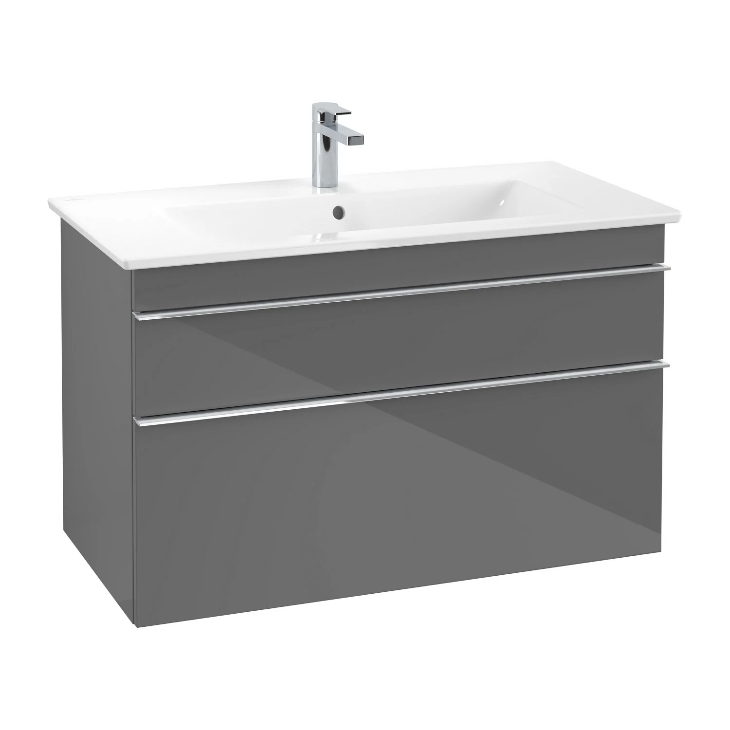 Villeroy & Boch Venticello Waschtischunterschrank 95,3 x 59 cm, 2 Auszüge, für Waschbecken mittig Bild 2