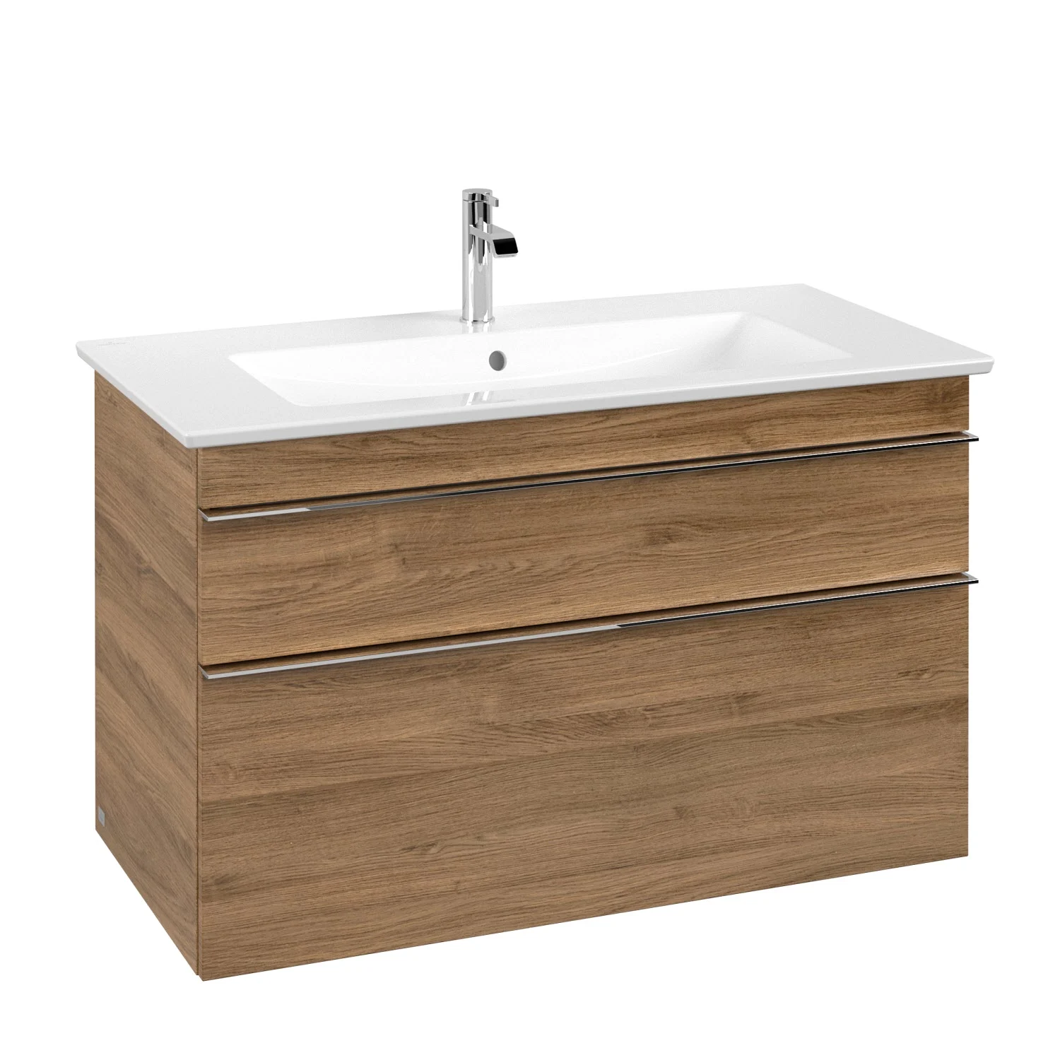 Villeroy & Boch Venticello Waschtischunterschrank 95,3 x 59 cm, 2 Auszüge, für Waschbecken mittig Bild 2