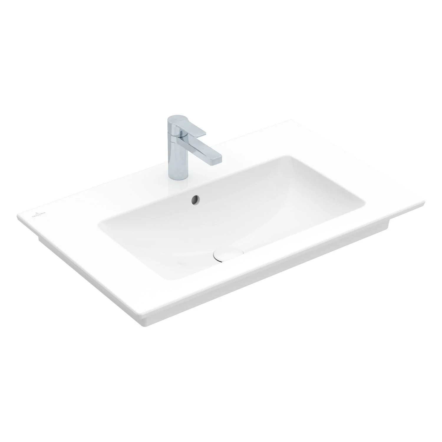 Villeroy & Boch Venticello Schrankwaschtisch 80 x 50 cm, mit 1 Hahnloch, mit Überlauf Bild 2