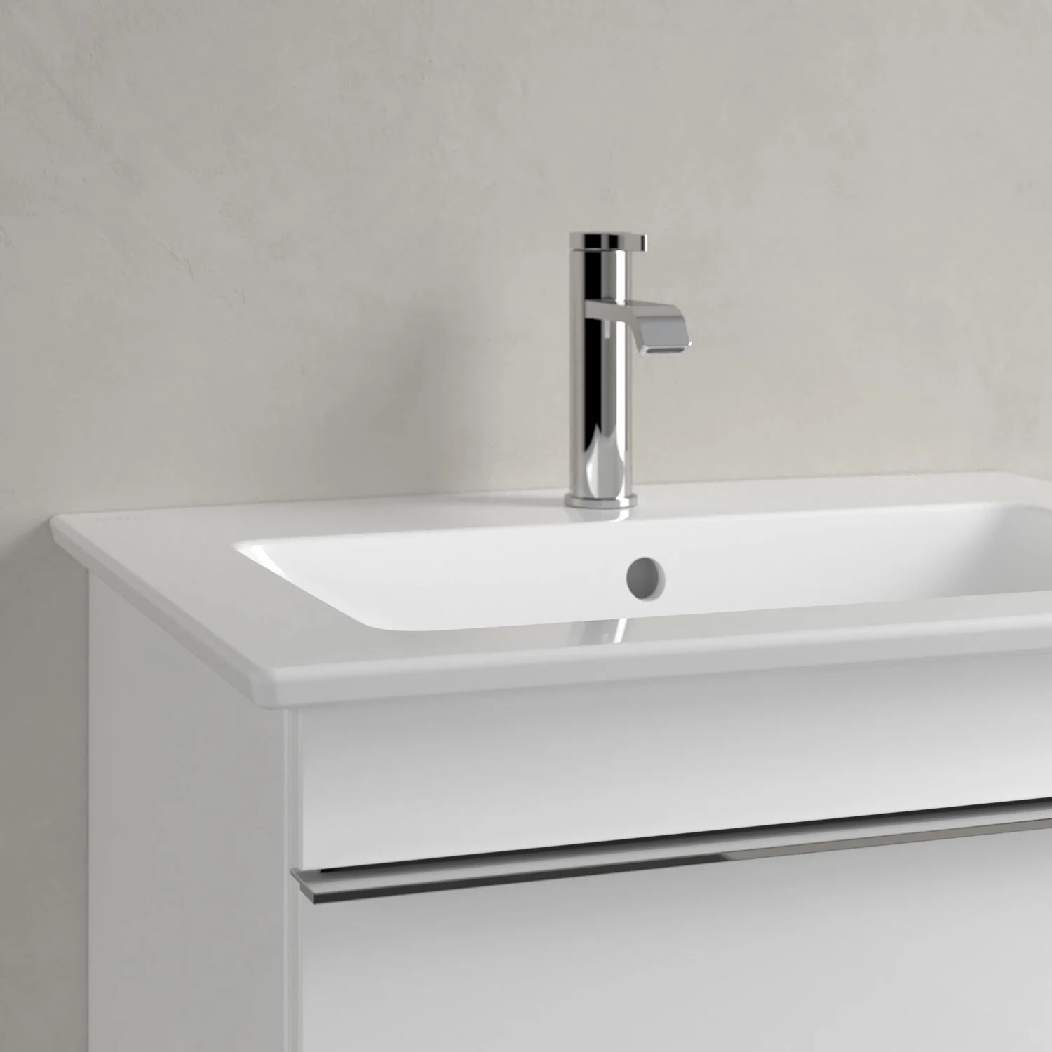 Villeroy & Boch Venticello Waschtisch 65,5 x 50 cm, mit 1 Hahnloch, mit Überlauf Bild 3