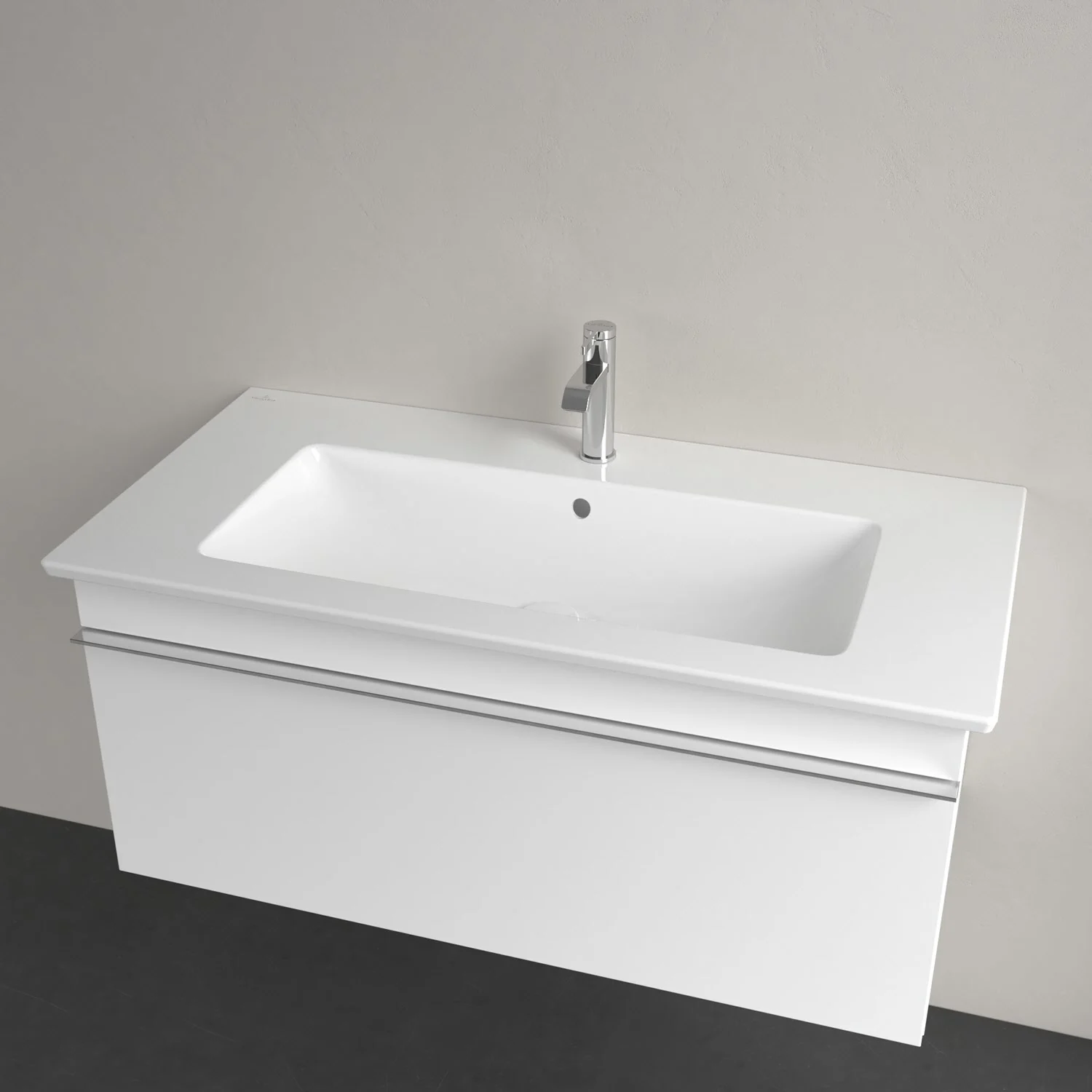 Villeroy & Boch Venticello Schrankwaschtisch 100 x 50 cm, mit 1 Hahnloch, mit Überlauf Bild 4