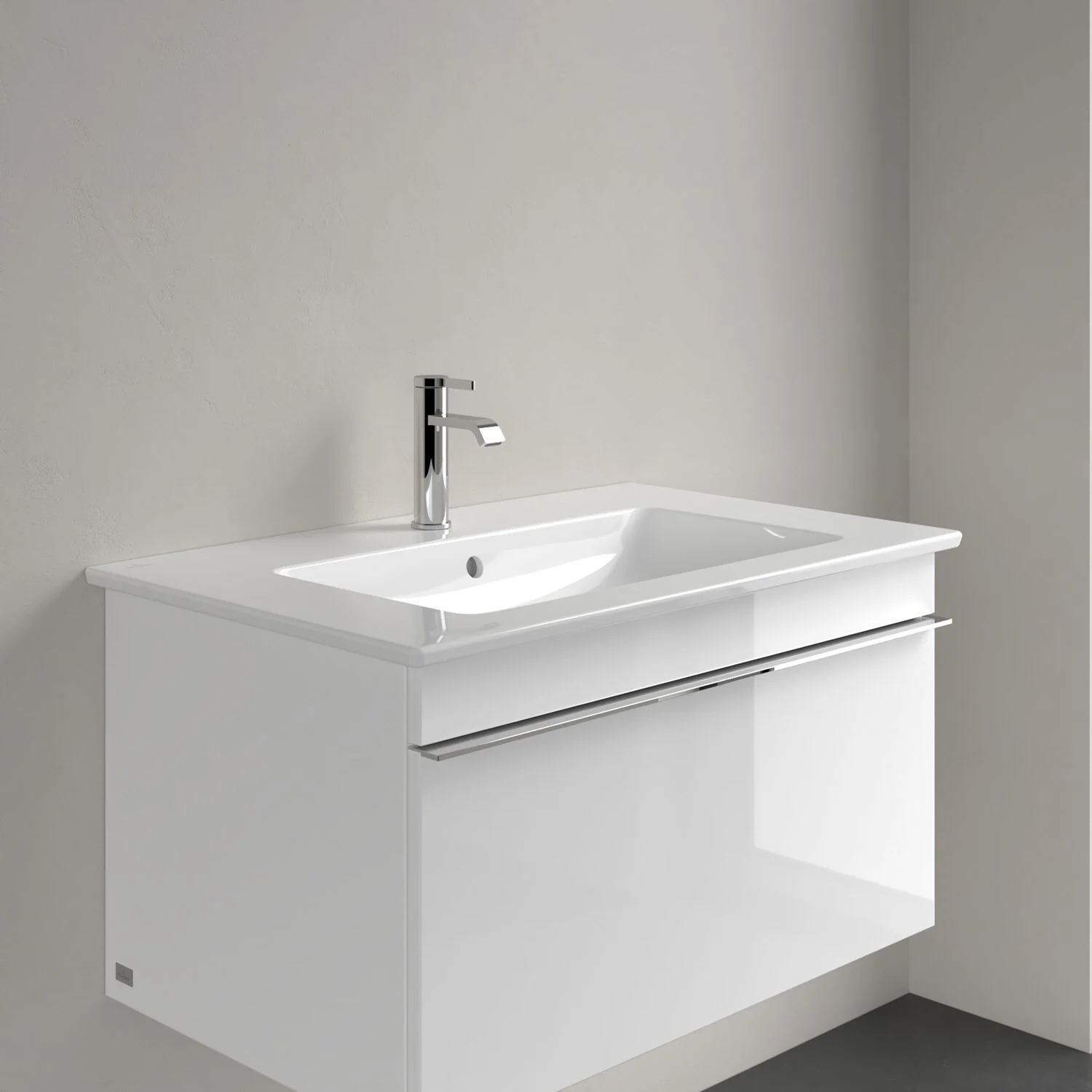 Villeroy & Boch Venticello Schrankwaschtisch 80 x 50 cm, mit 1 Hahnloch, mit Überlauf Bild 6
