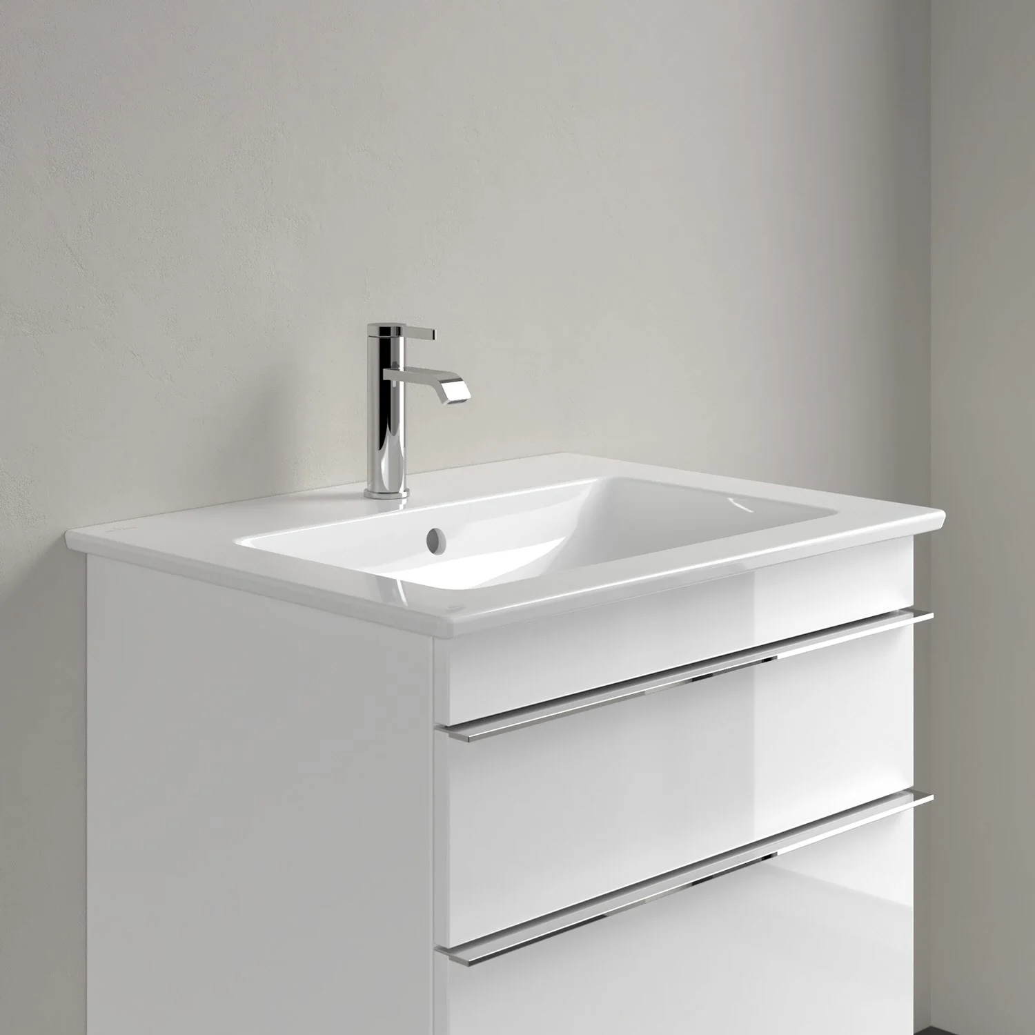 Villeroy & Boch Venticello Waschtisch 65,5 x 50 cm, mit 1 Hahnloch, mit Überlauf Bild 6