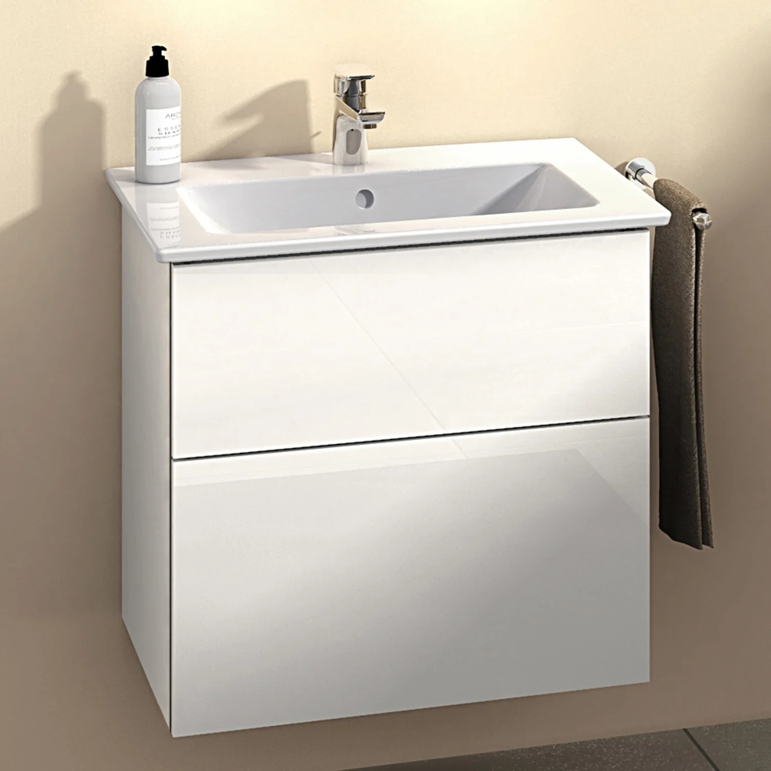 Villeroy & Boch Venticello Waschtisch 65,5 x 50 cm, mit 1 Hahnloch, mit Überlauf Bild 8