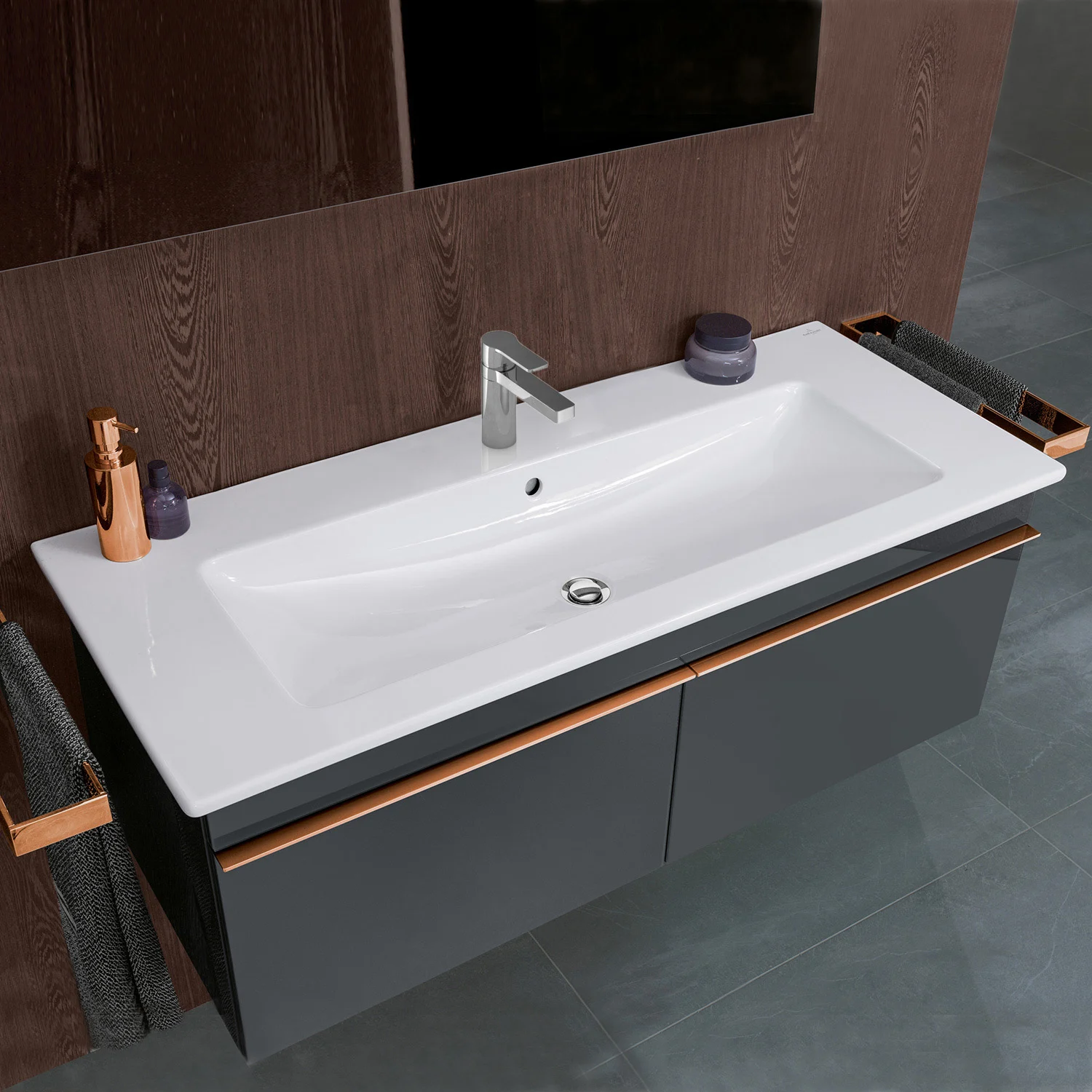 Villeroy & Boch Venticello Schrankwaschtisch 120 x 50 cm, mit 1 Hahnloch, mit Überlauf Bild 7