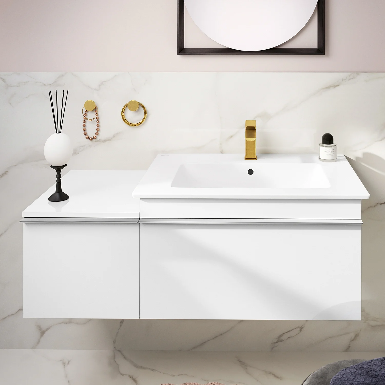 Villeroy & Boch Venticello Schrankwaschtisch 80 x 50 cm, mit 1 Hahnloch, mit Überlauf Bild 7