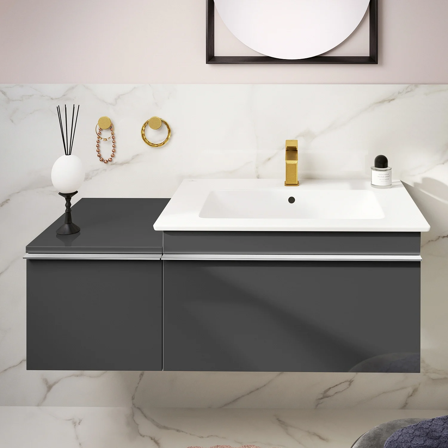 Villeroy & Boch Venticello Schrankwaschtisch 80 x 50 cm, mit 1 Hahnloch, mit Überlauf Bild 8