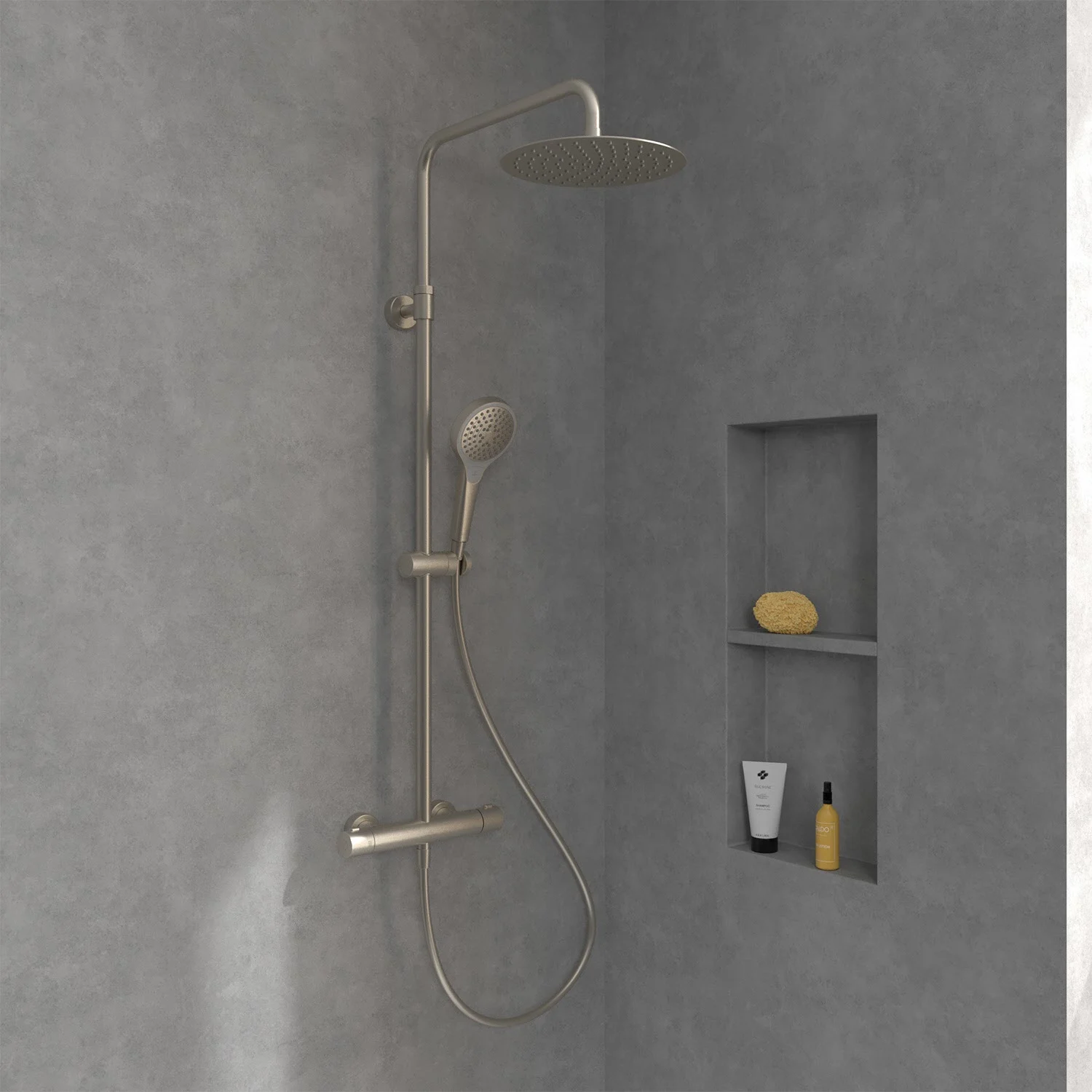 Villeroy & Boch Verve Showers Duschsystem mit drei Funktionen für Wandmontage