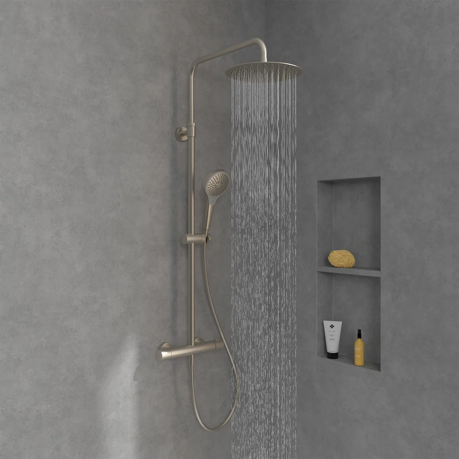 Villeroy & Boch Verve Showers Duschsystem mit drei Funktionen für Wandmontage Bild 8