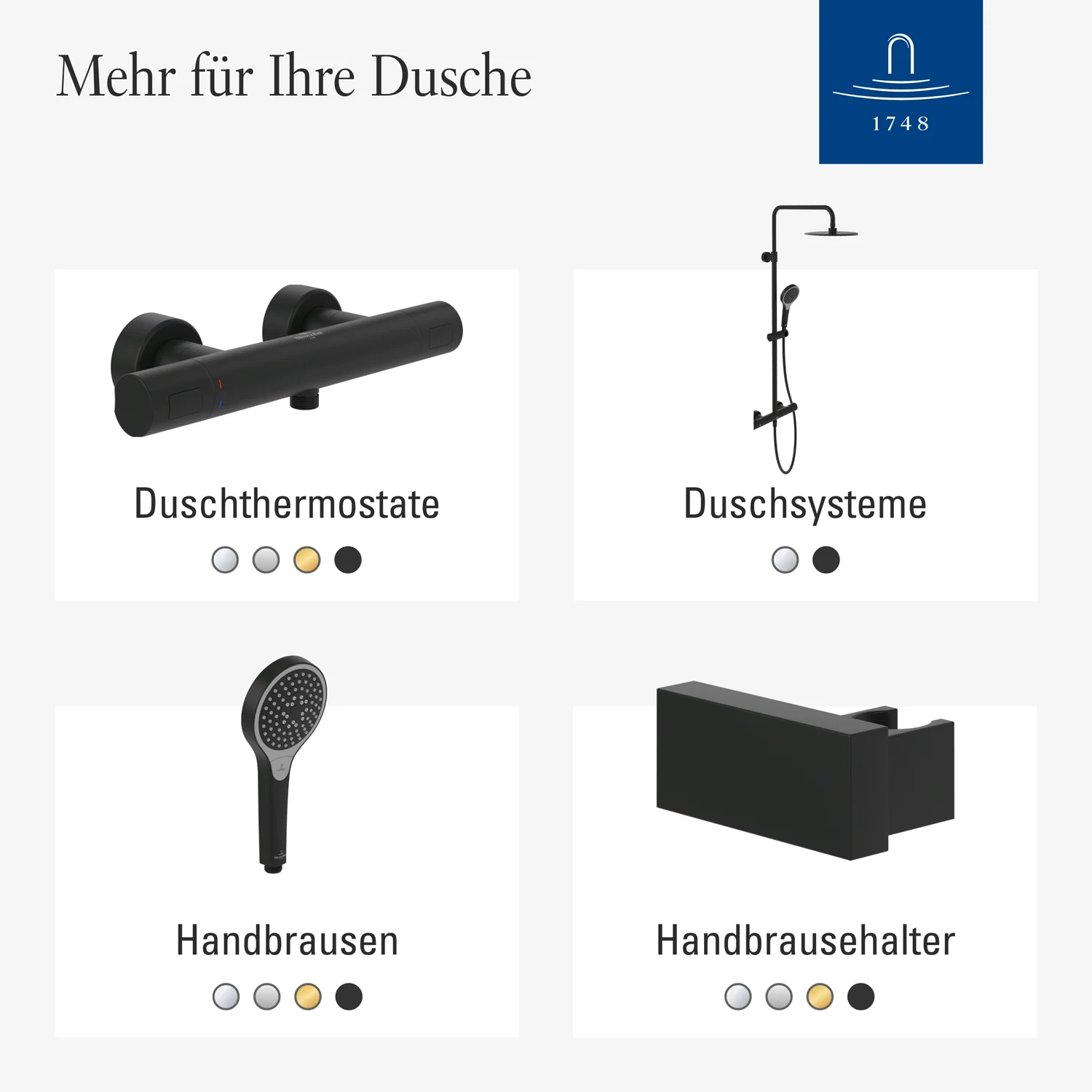 Villeroy & Boch Verve Showers Duschgarnitur mit drei Strahlarten Bild 8
