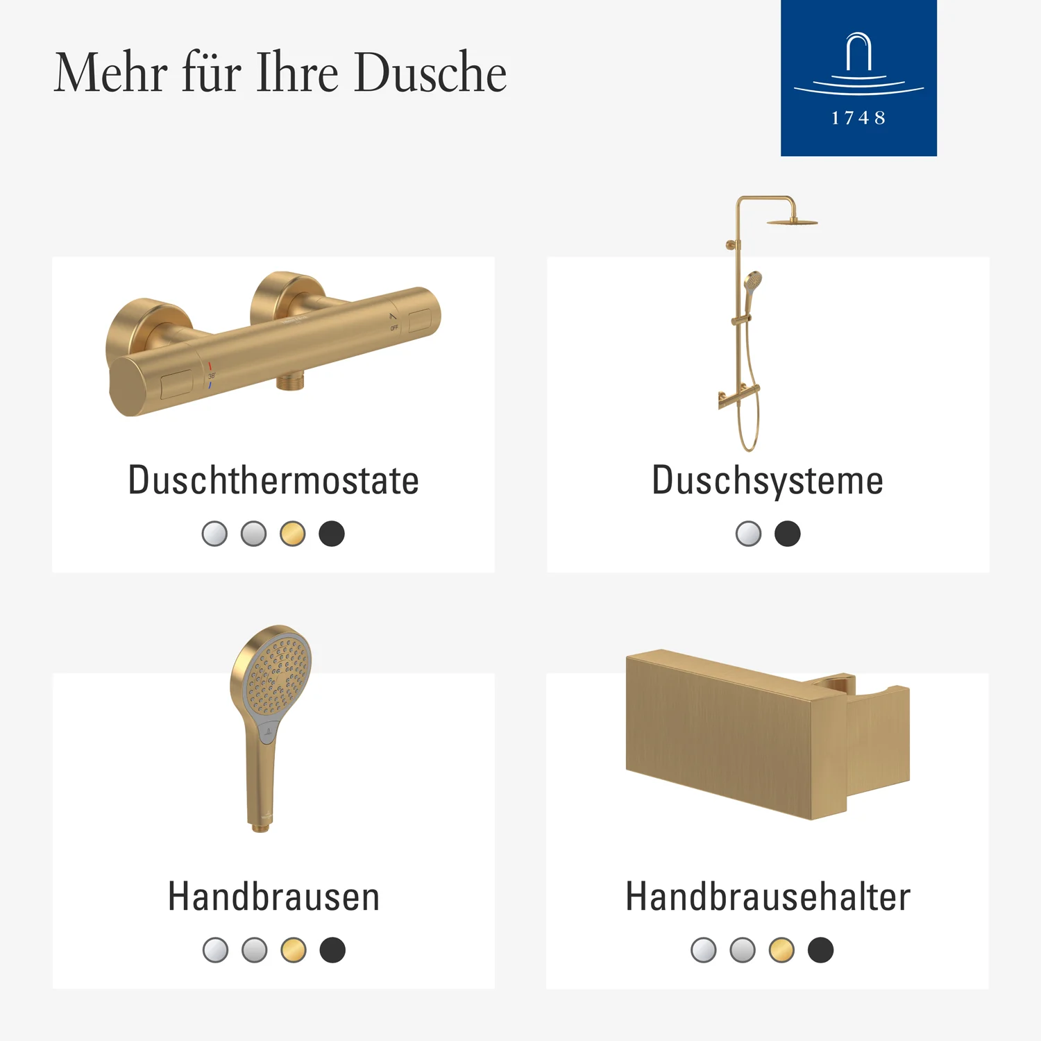 Villeroy & Boch Verve Showers Duschgarnitur mit drei Strahlarten Bild 8