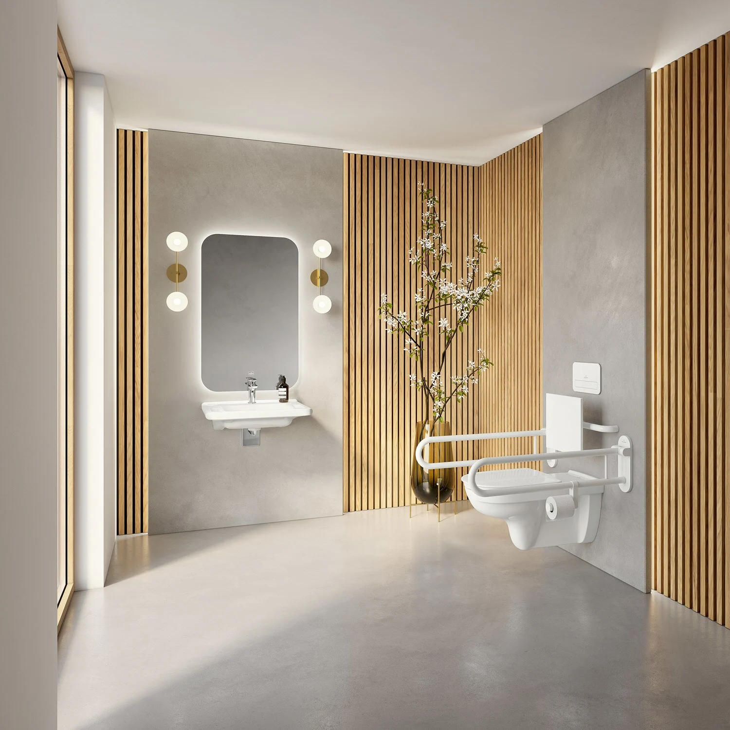 Łazienka z umywalką i toaletą, Villeroy & Boch