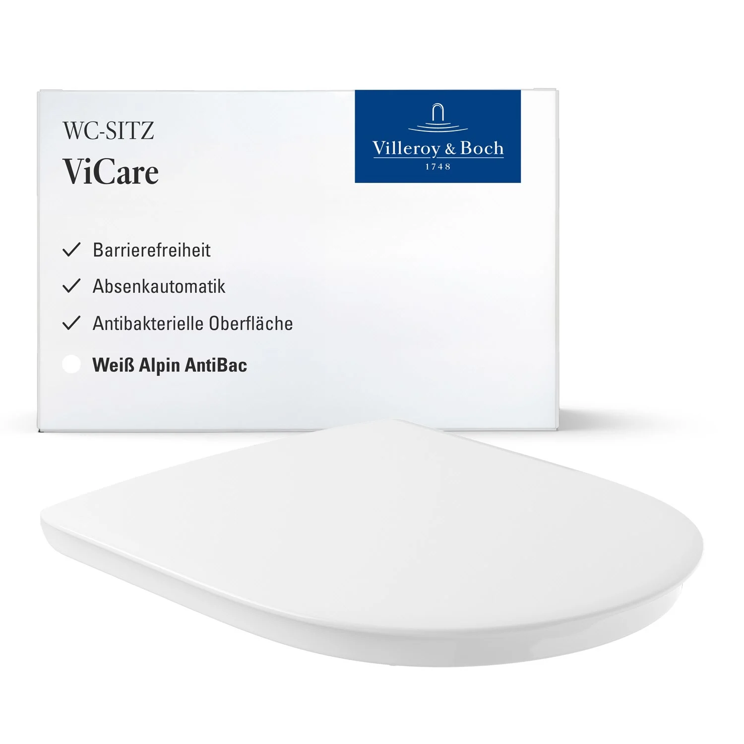 Villeroy & Boch Vicare WC-Sitz mit Soft Closing Funktion Bild 2