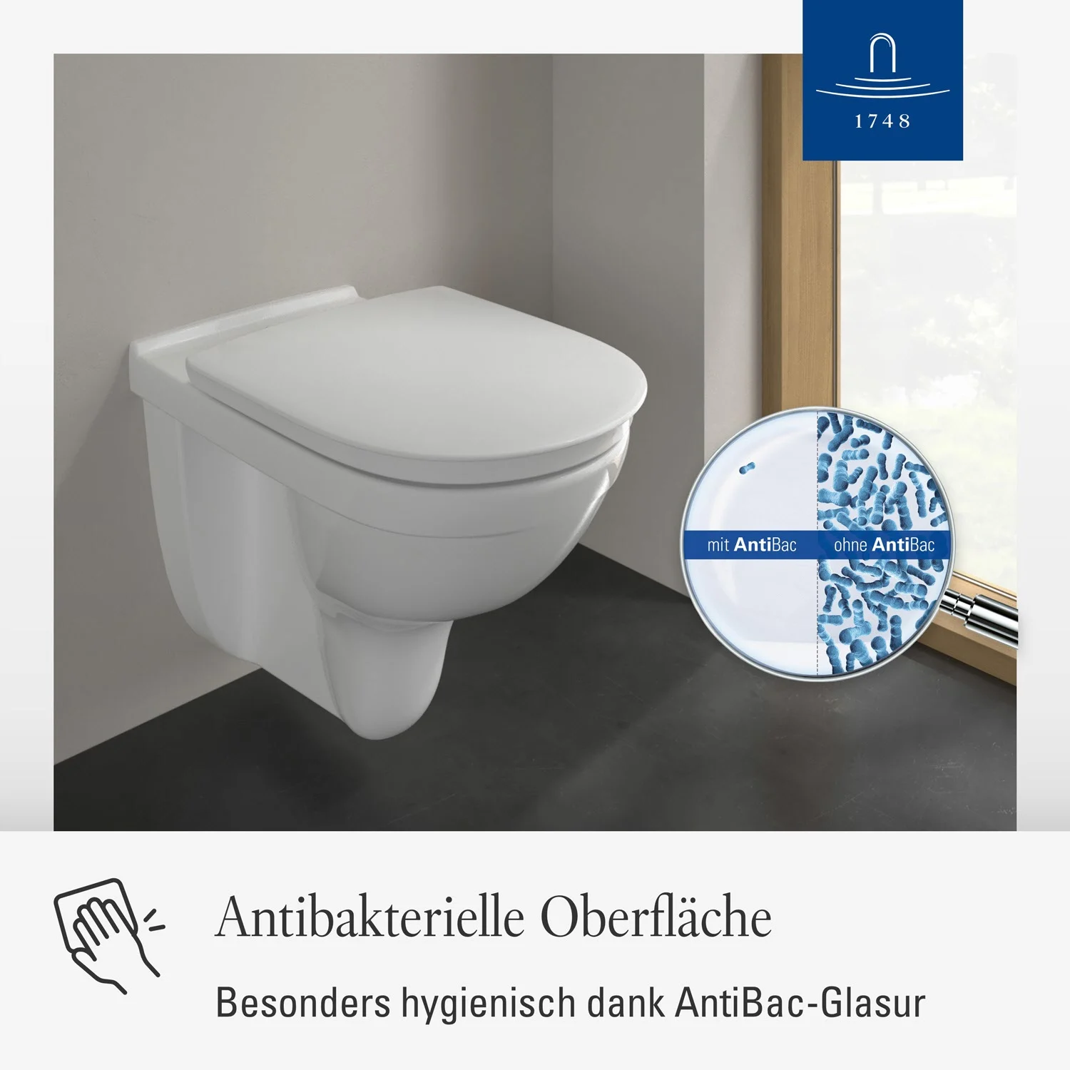 Villeroy & Boch Vicare WC-Sitz mit Soft Closing Funktion Bild 3