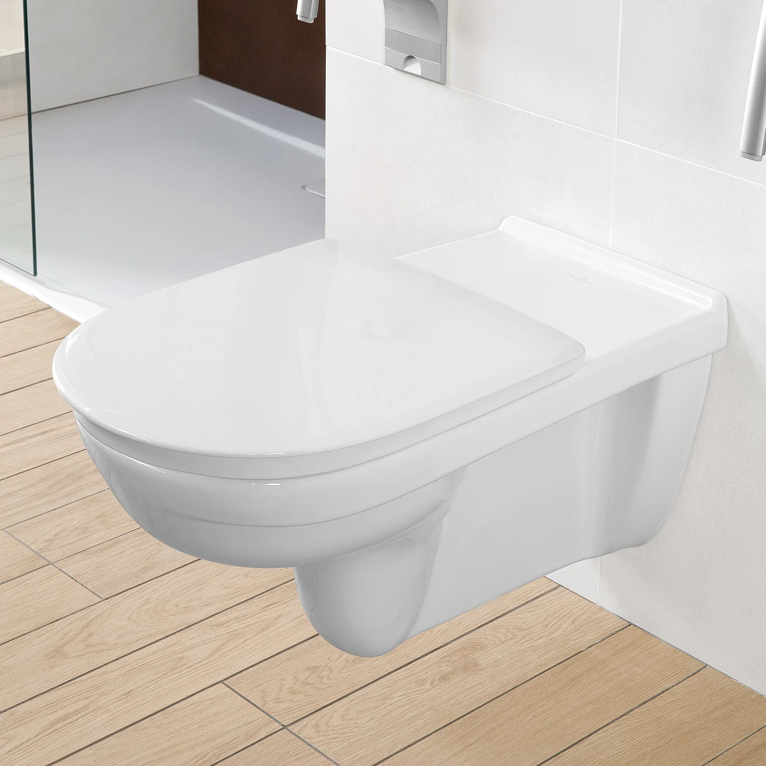 Toaleta podwieszana w nowoczesnej łazience, Villeroy & Boch